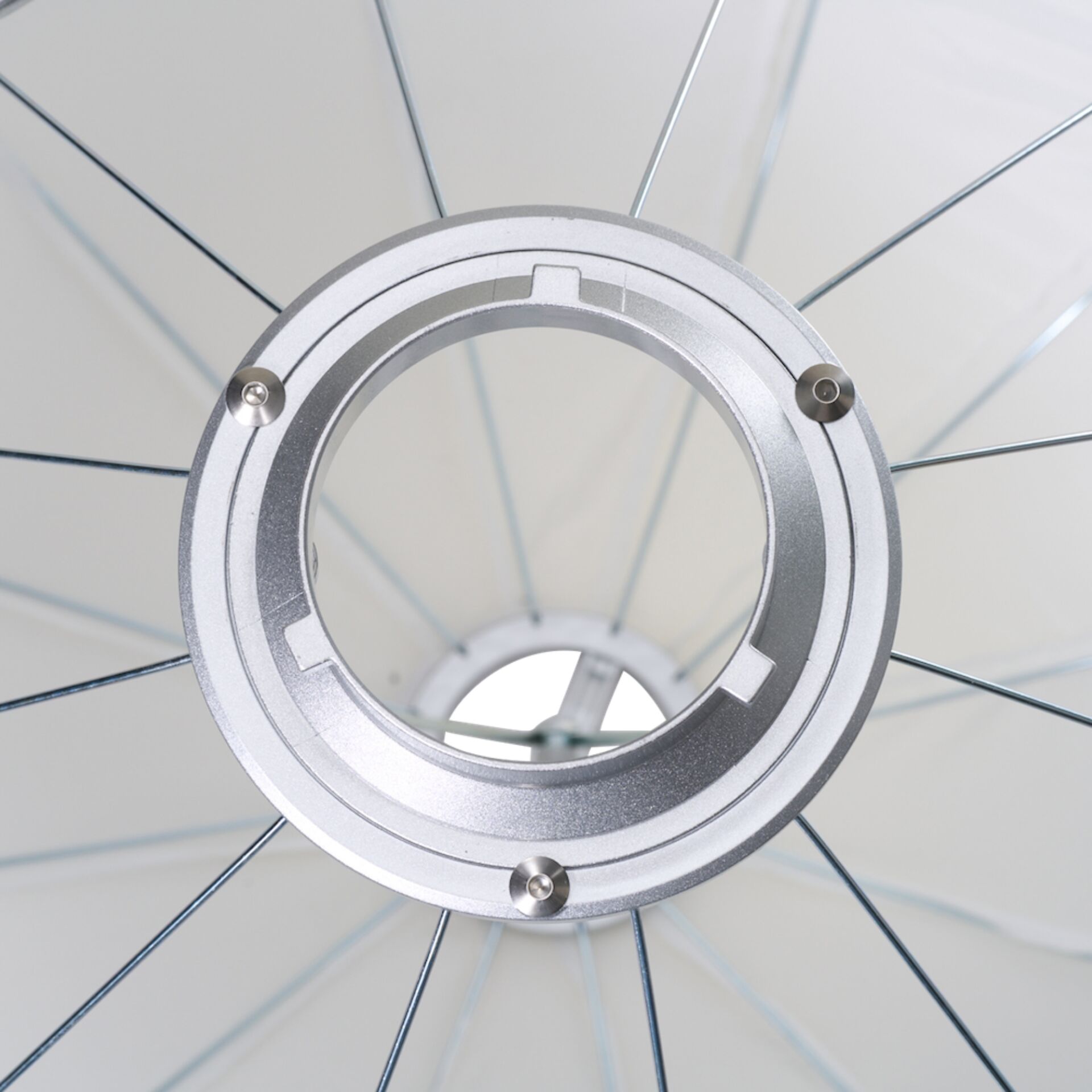 Fahrradfelge, Metallspeichen, silberne Nabe, Speichenrad