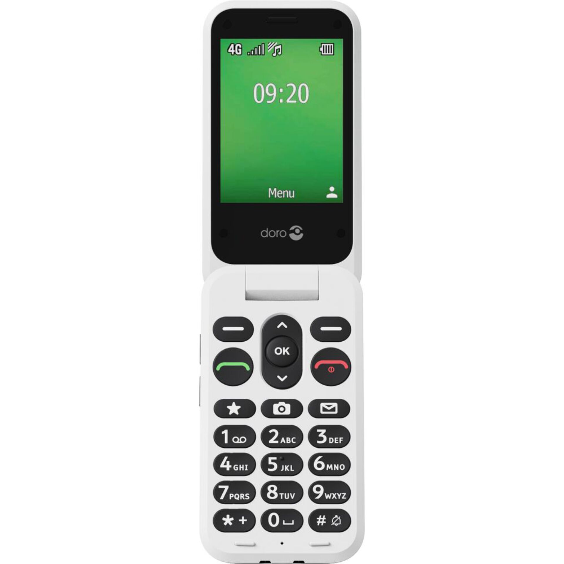 Mobiltelefon, Clamshell, Flip-Telefon, 2G, großer Tastenblock