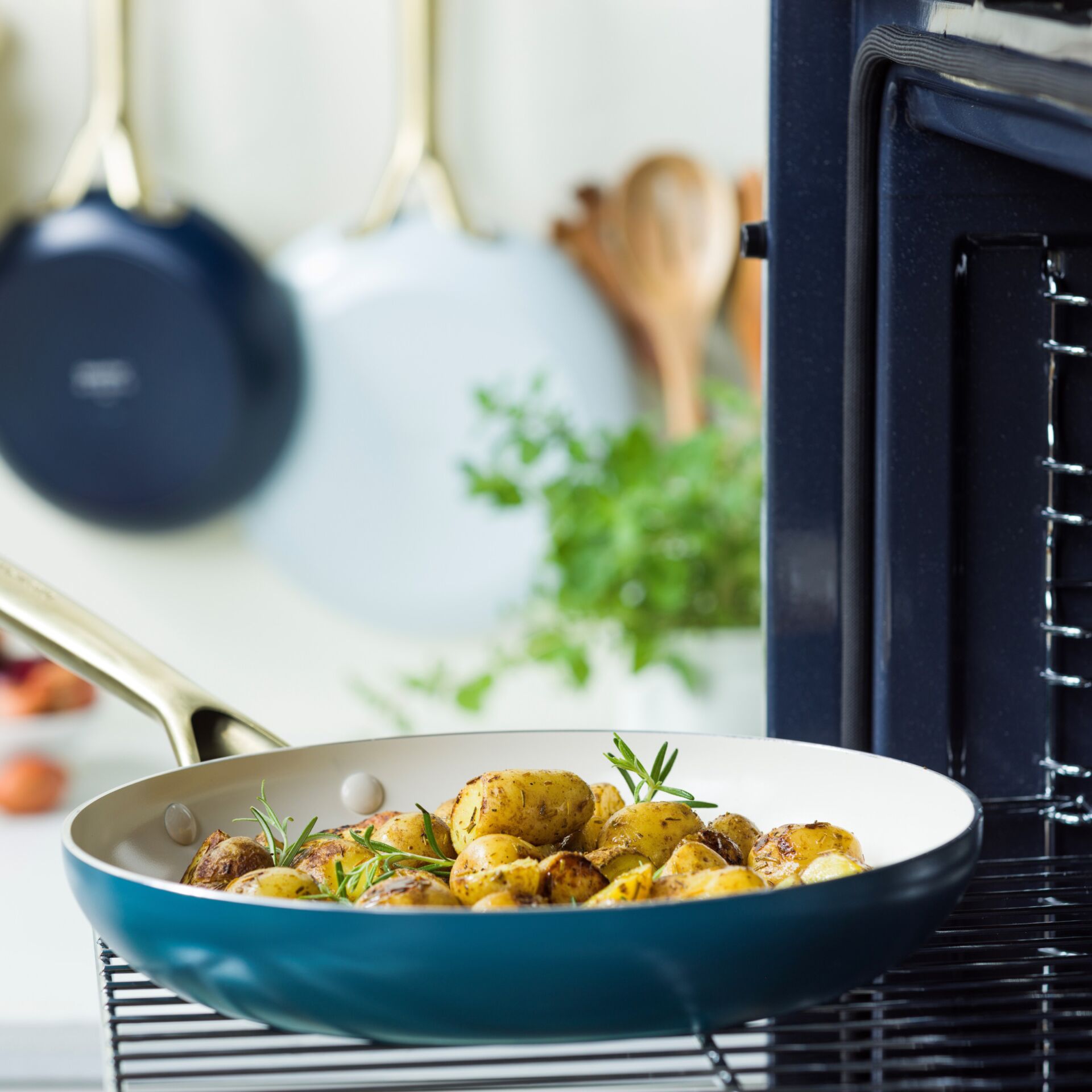 pfanne, kartoffeln, rosemary, braten, küchenhit