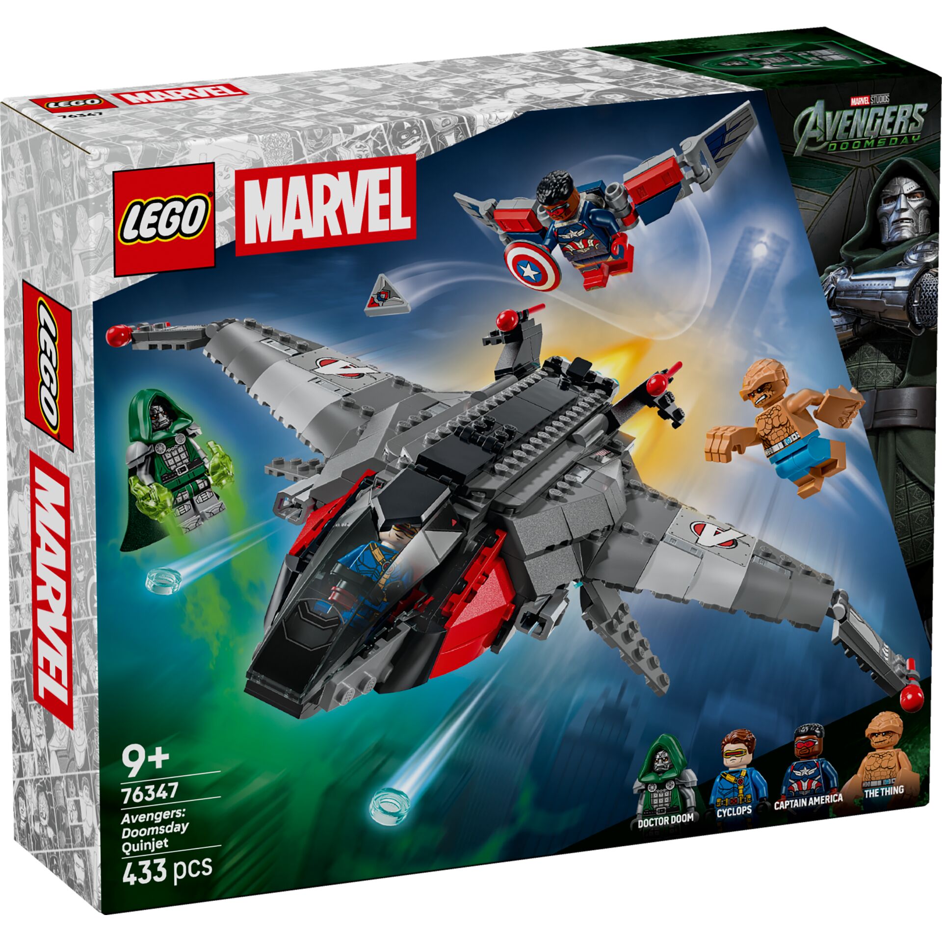 Jet Fighter, LEGO, Marvel, Superhero, 433 pcs