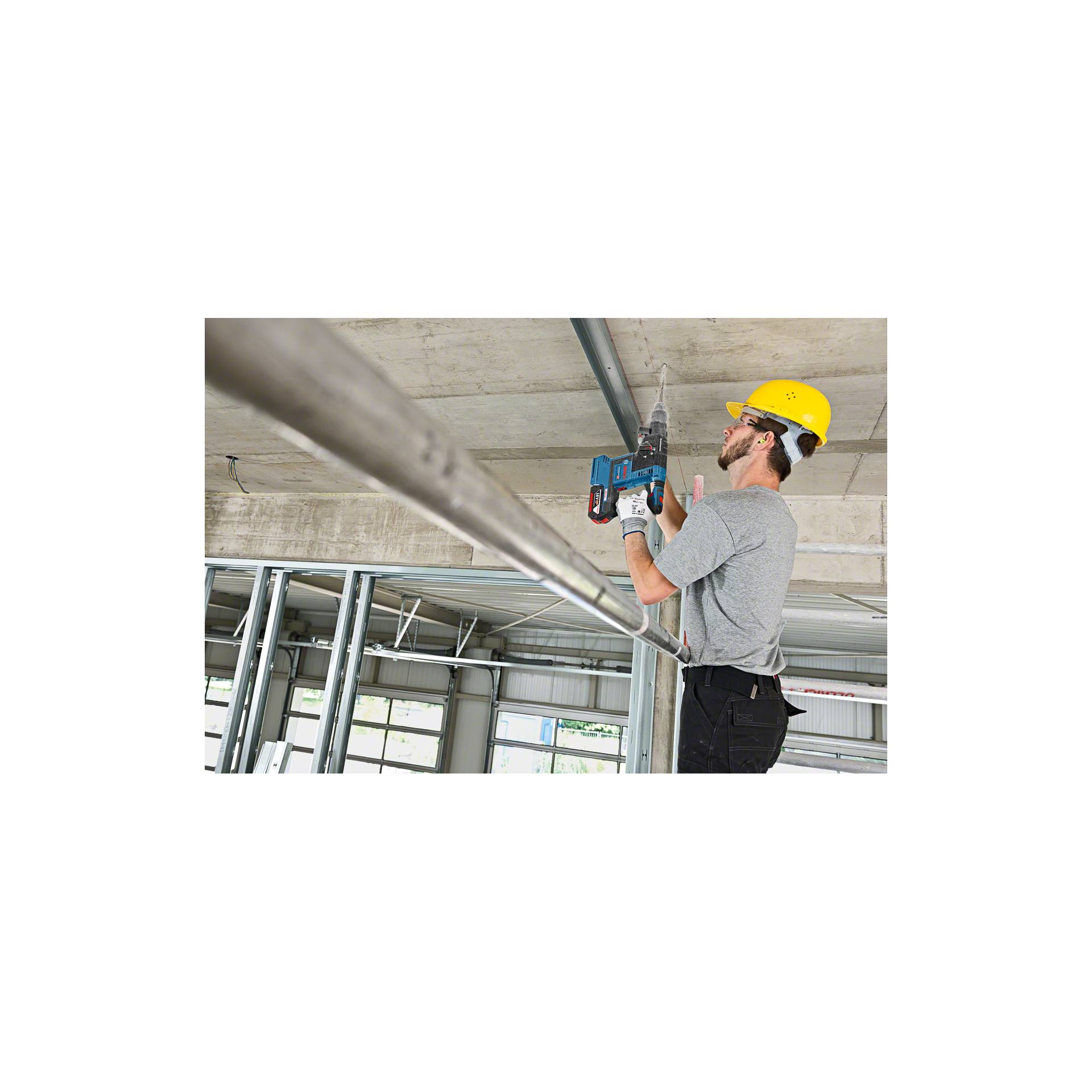 Schutzhelm, Helm, Elektrische Bohrmaschine, Werkzeug, Arbeiter