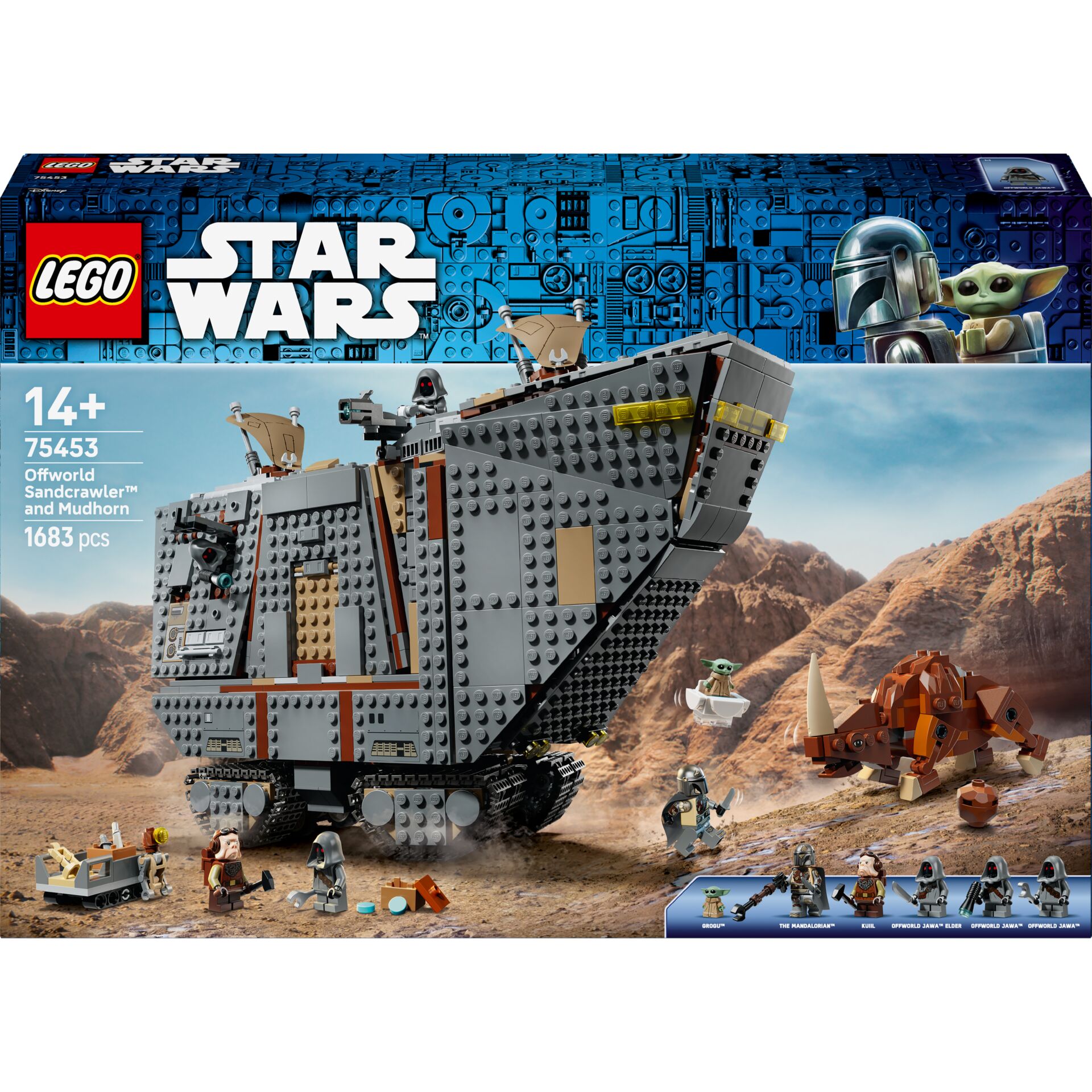 lego, star wars, sandcrawler, mudhorn, 1683-pcs
