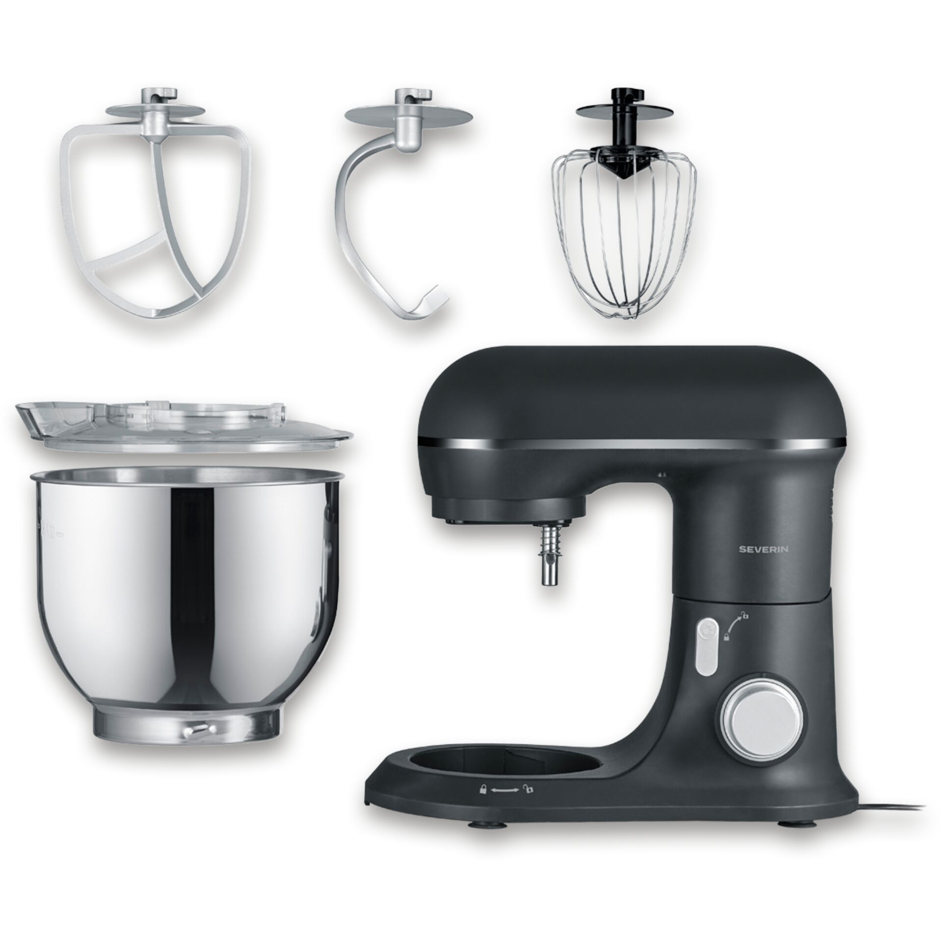 Küchenmixer, Standmixer, Edelstahl-Schüssel, Zubehörteile, Mixer-Schüssel