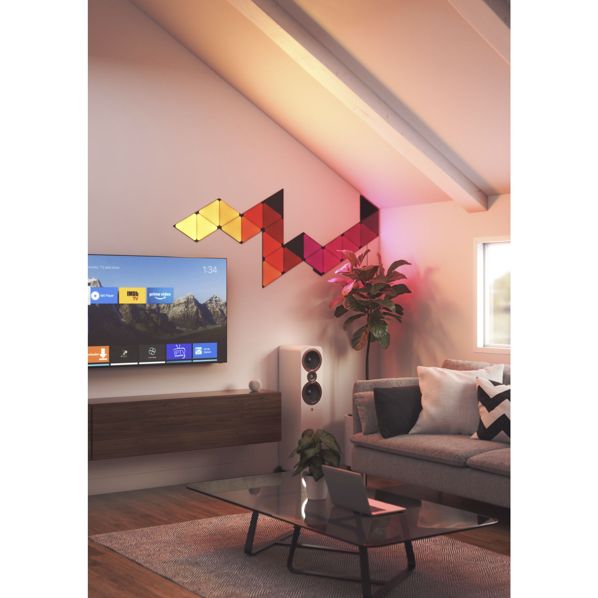 Innenarchitektur, Wohnzimmer, Computerausrüstung, Überwachen, Bildschirm