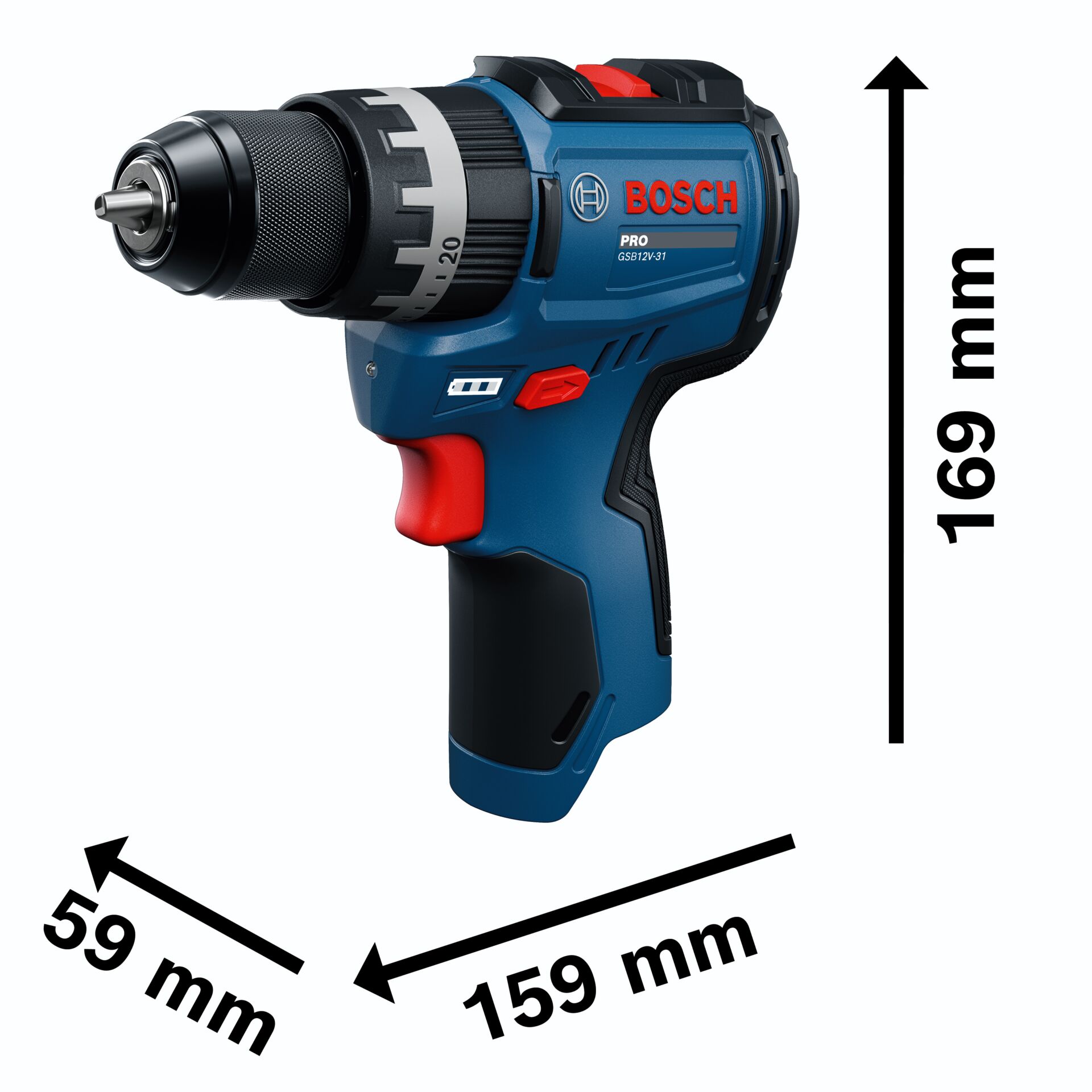 Schraubendreher, Akkuschrauber, Bohrer, 3/8 Zoll, Bosch Pro