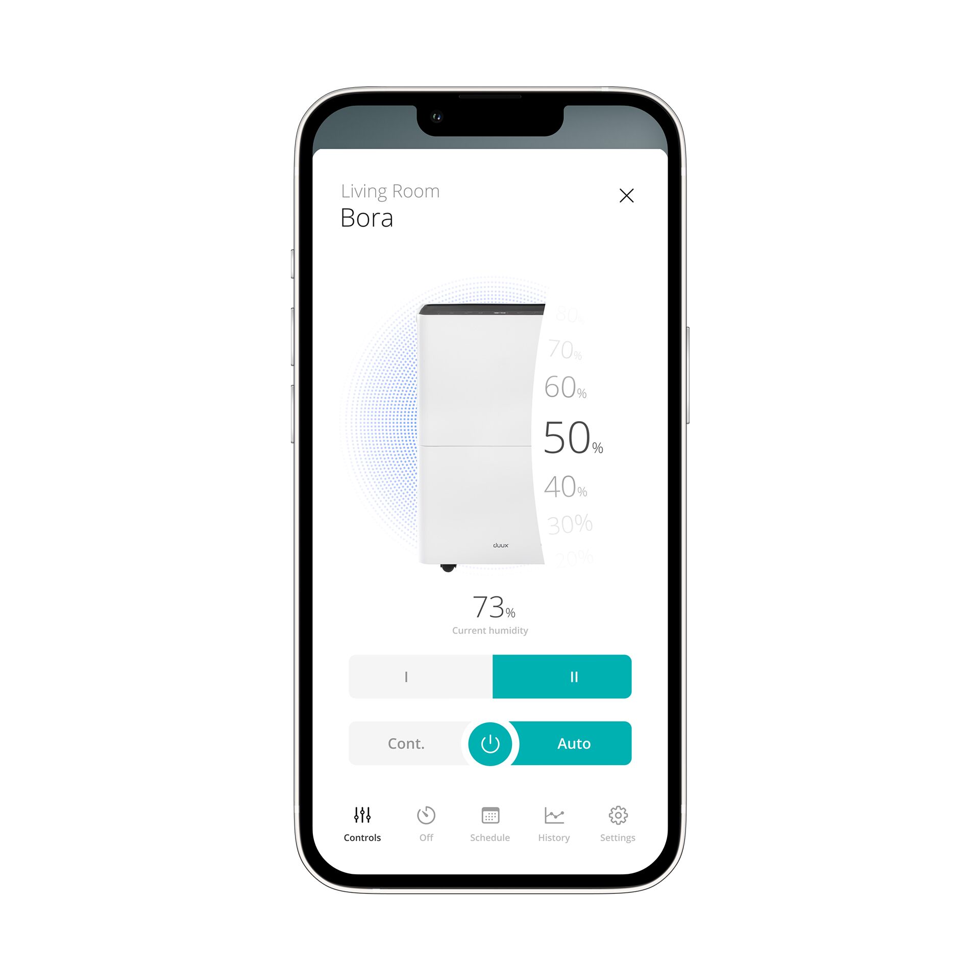 Luftreiniger, Feuchtigkeitsanzeige, weißes Gerät, digitale Steuerung, Wohnzimmer-Dekoration