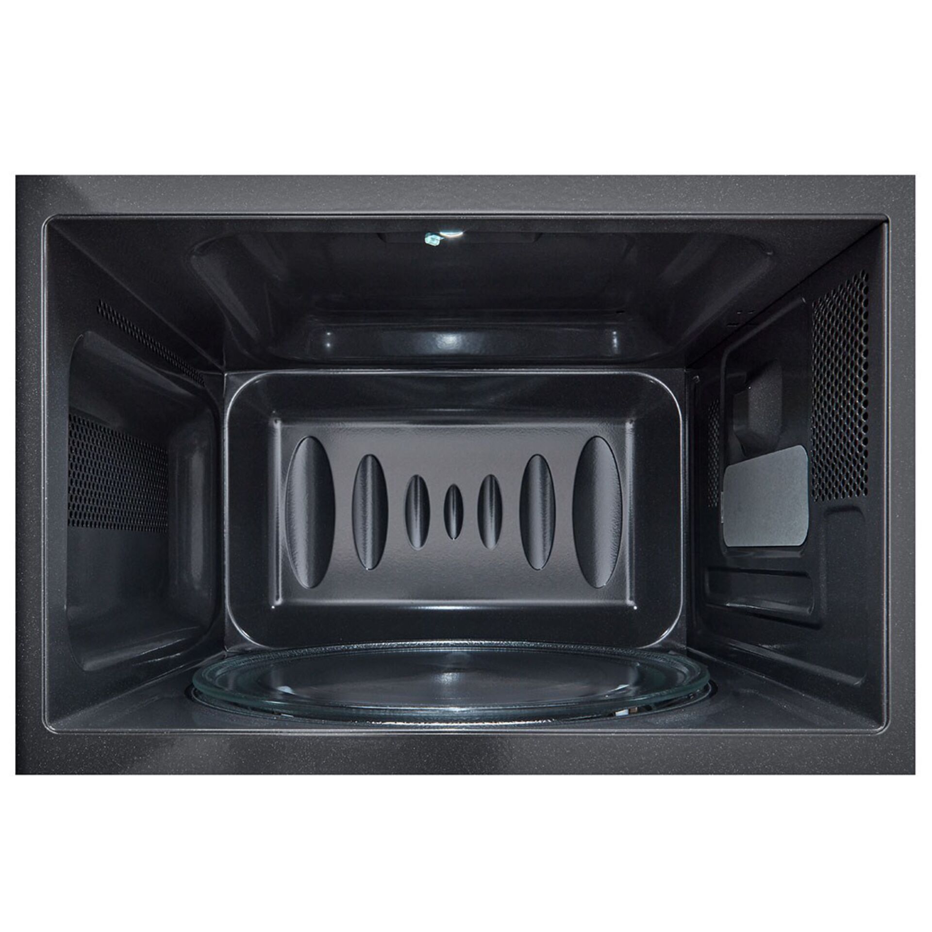mikrowave, backofen, innenraum, glasplatte, grillabdeckung, Mikrowelle, Innenraum, Glasscheibe, Drei Ebenen, Metall, Schwarz