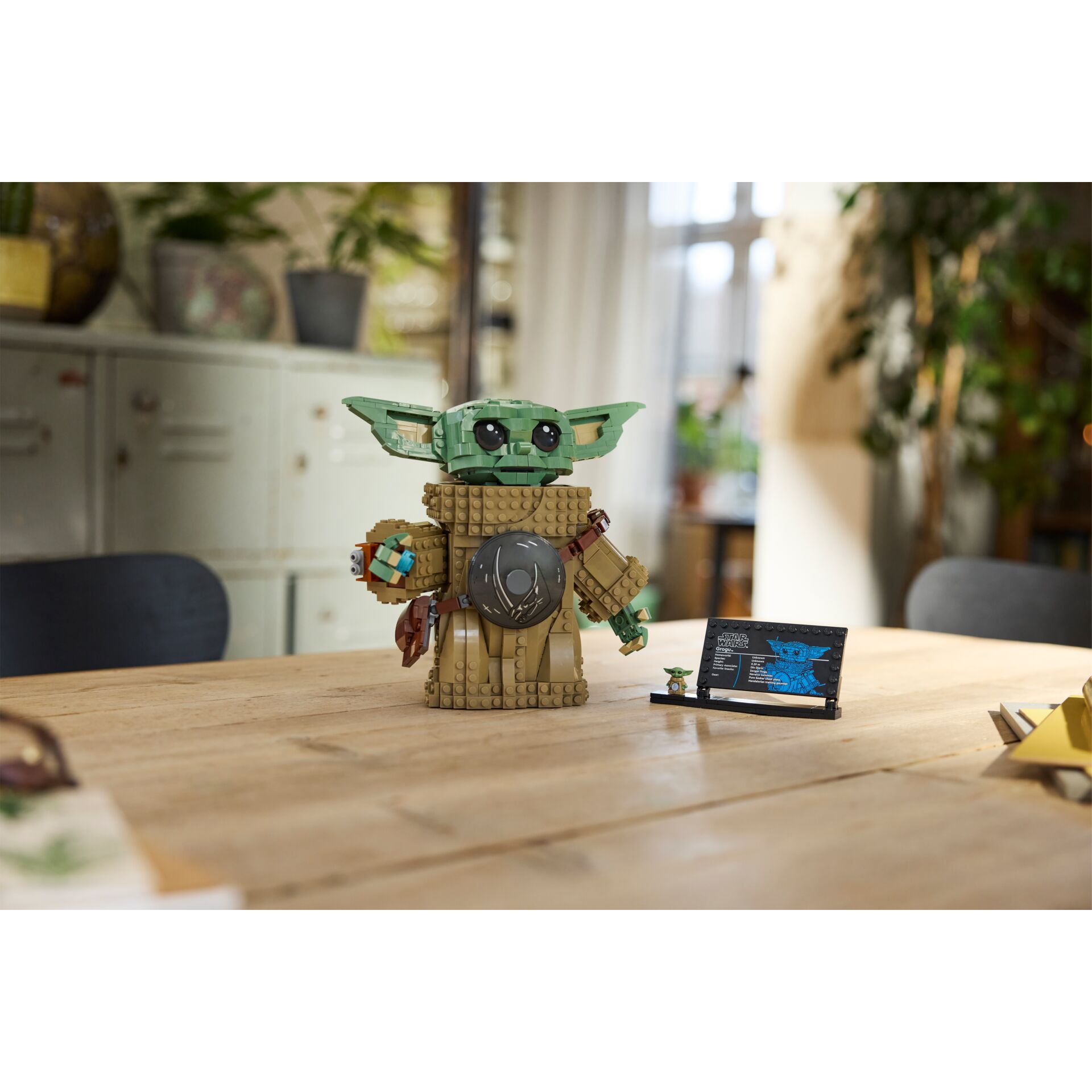 Lego Baby Yoda, Baby Yoda Figur, Star Wars Baustein, Konstruktionsspielzeug, Bronzebraun Figur