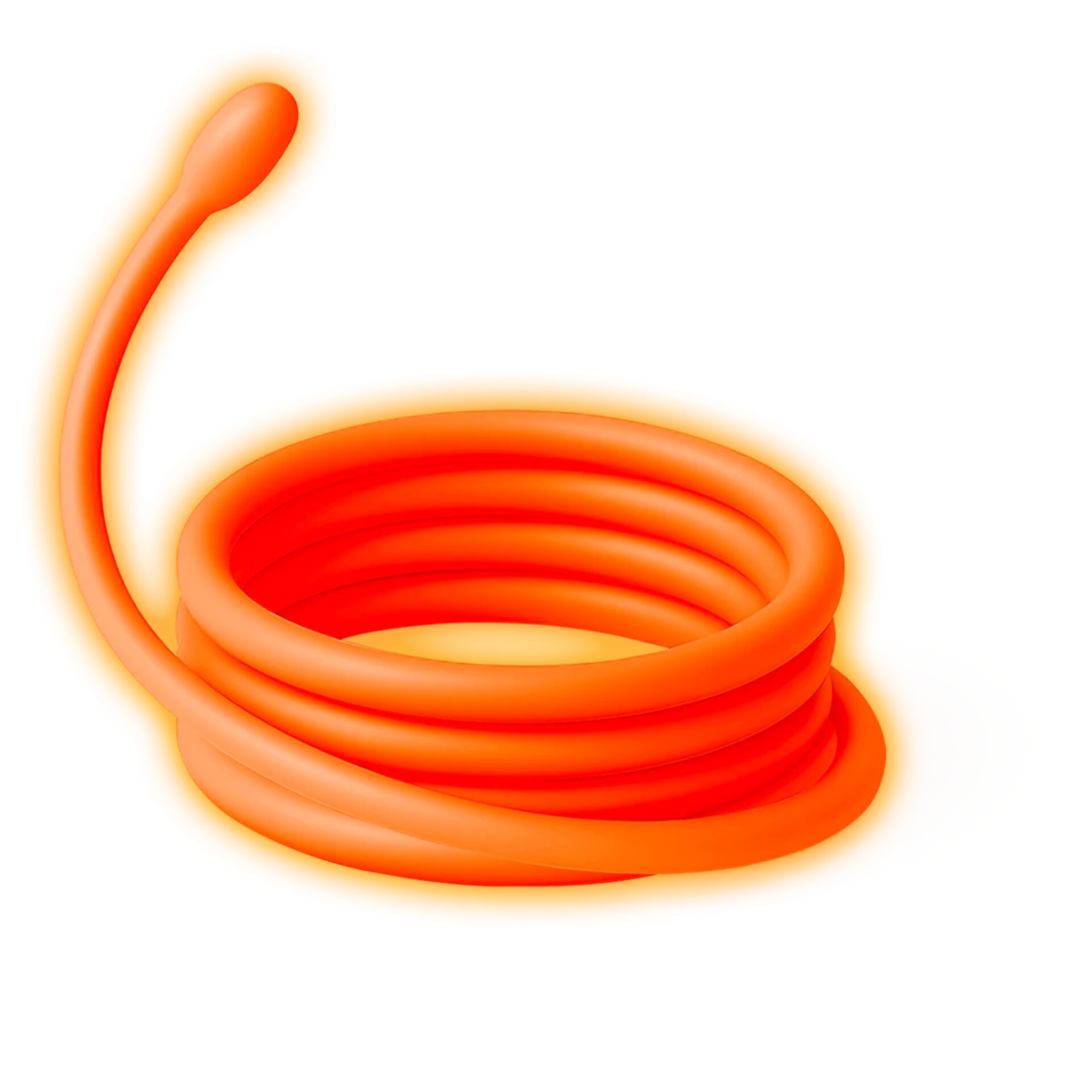 Kabel, Schwanz, Gummi, Orangene Farbe, Spirale