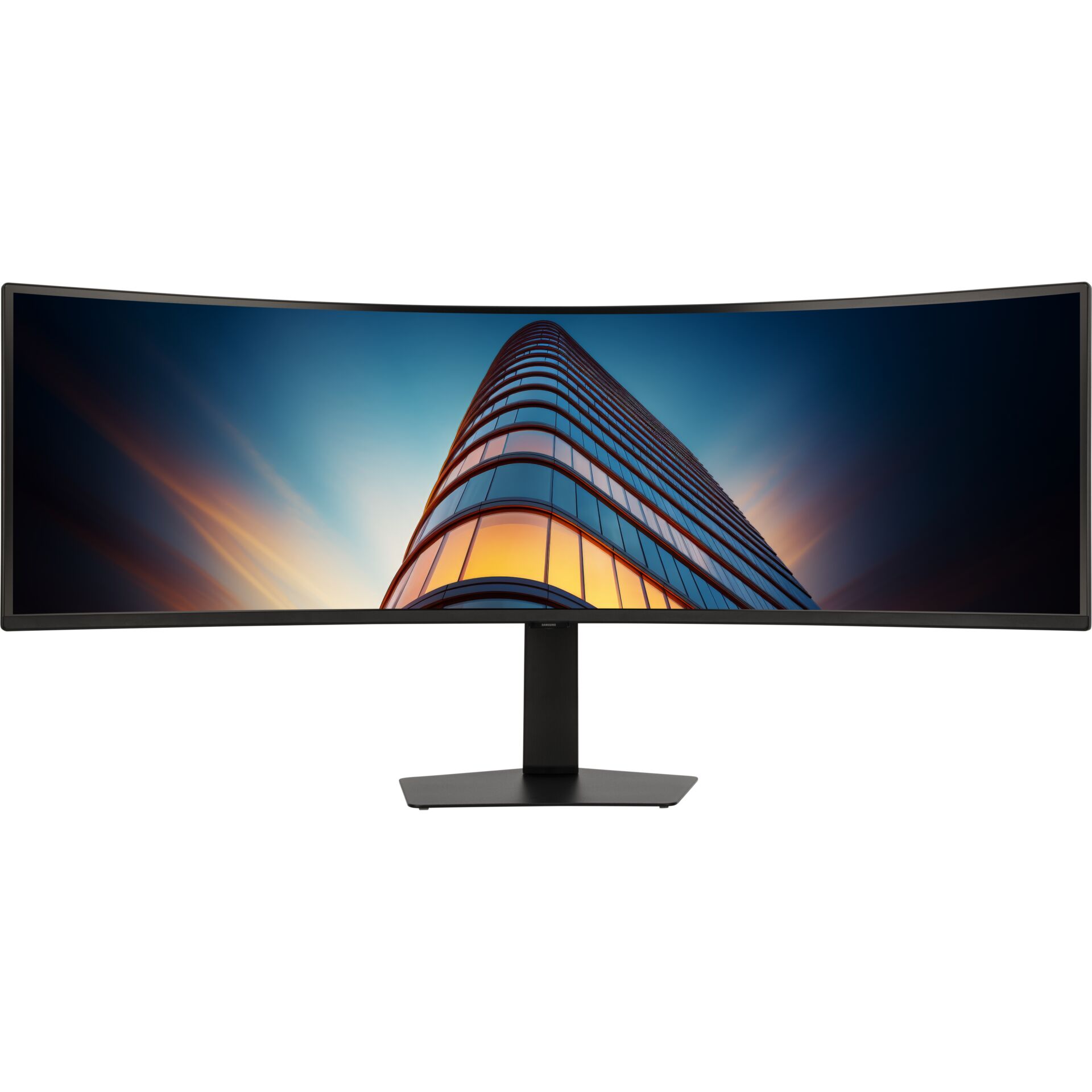 curved-monitor, ultra-wide, LED, schwarz, monitorständer