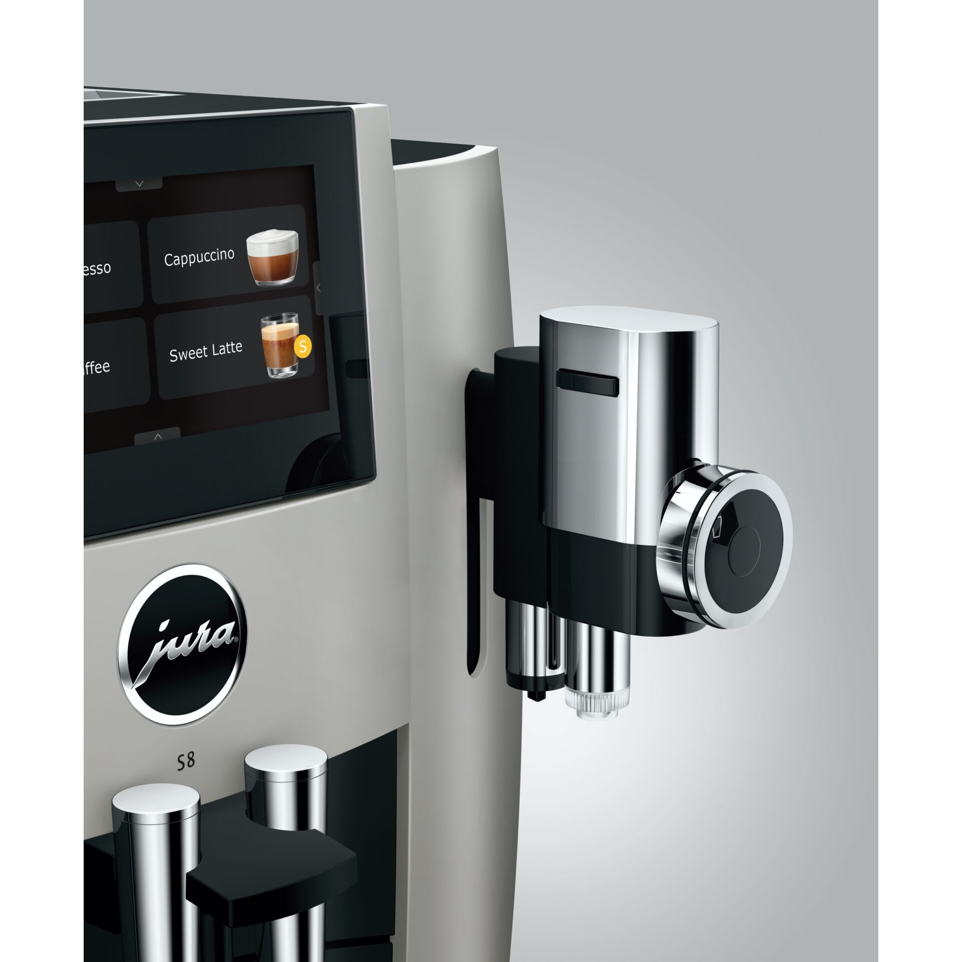 Espressomaschine, Kaffeemaschine, Portafilter, Digitalanzeige, Edelstahl
