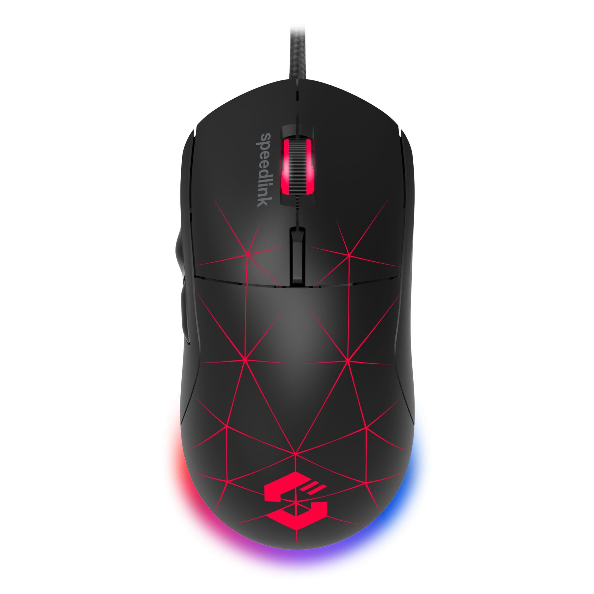 Gaming-Maus, RGB-Beleuchtung, Verkabelte Maus, Geometrisches Muster, Ergonomischer Griff