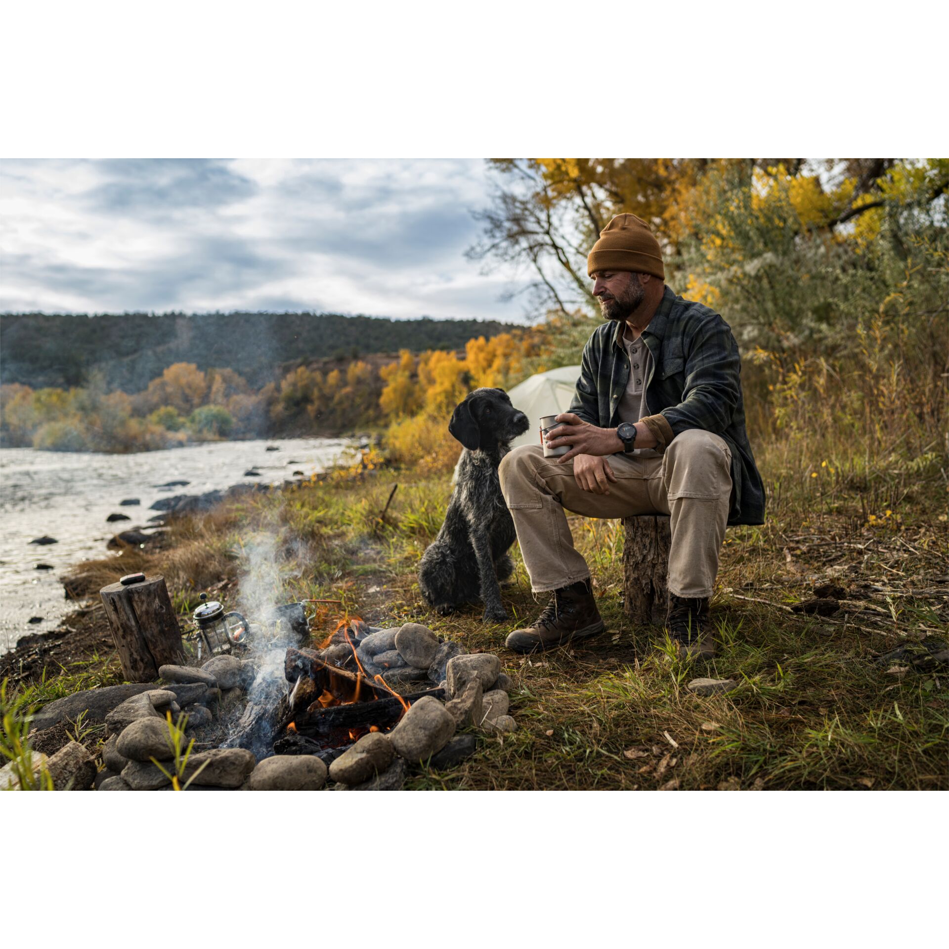 Photographie, Sitzen, Wildnis, Portrait, Rock