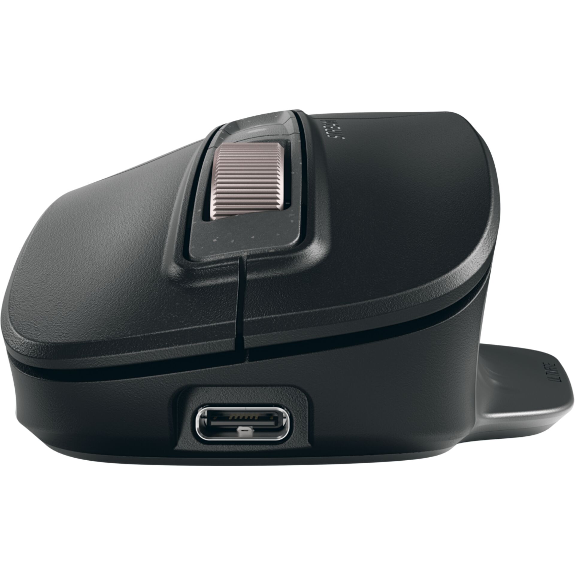 maus, ladepad, usb-c, scrollrad, schwarz