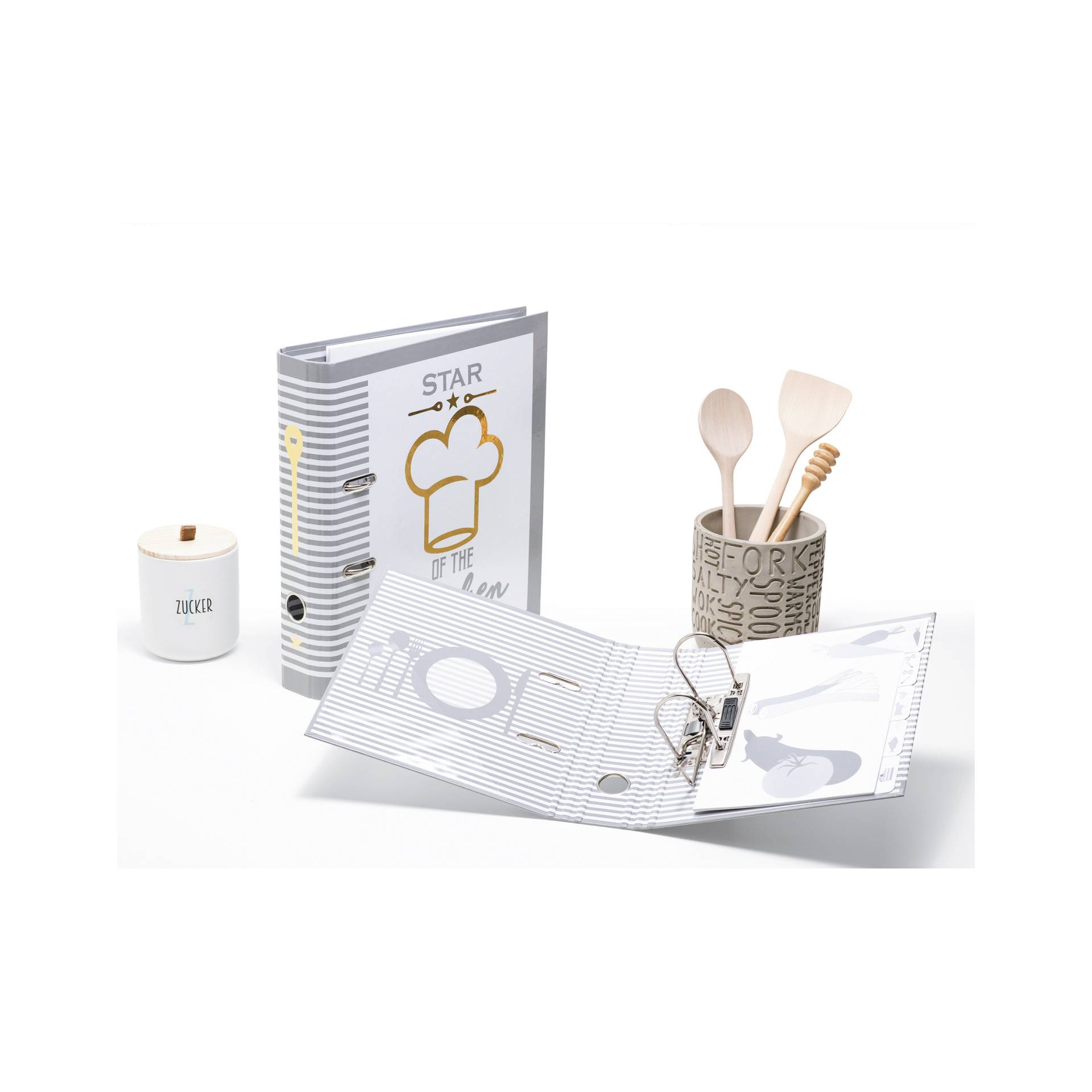 Besteck, Löffel, Papier