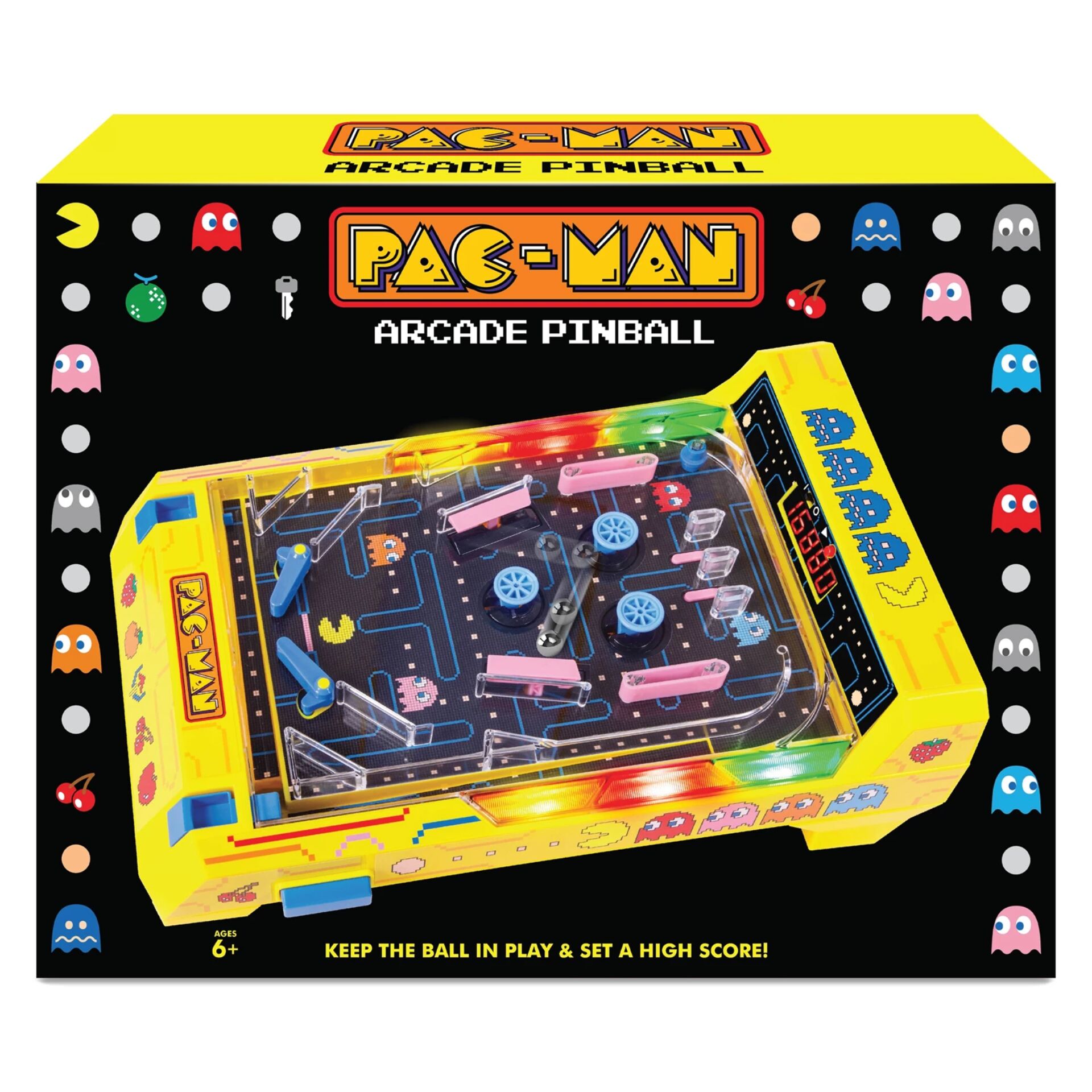Arcade-Pinball, Pac-Man, Brettspiel, bunt, Elektronikbauteile