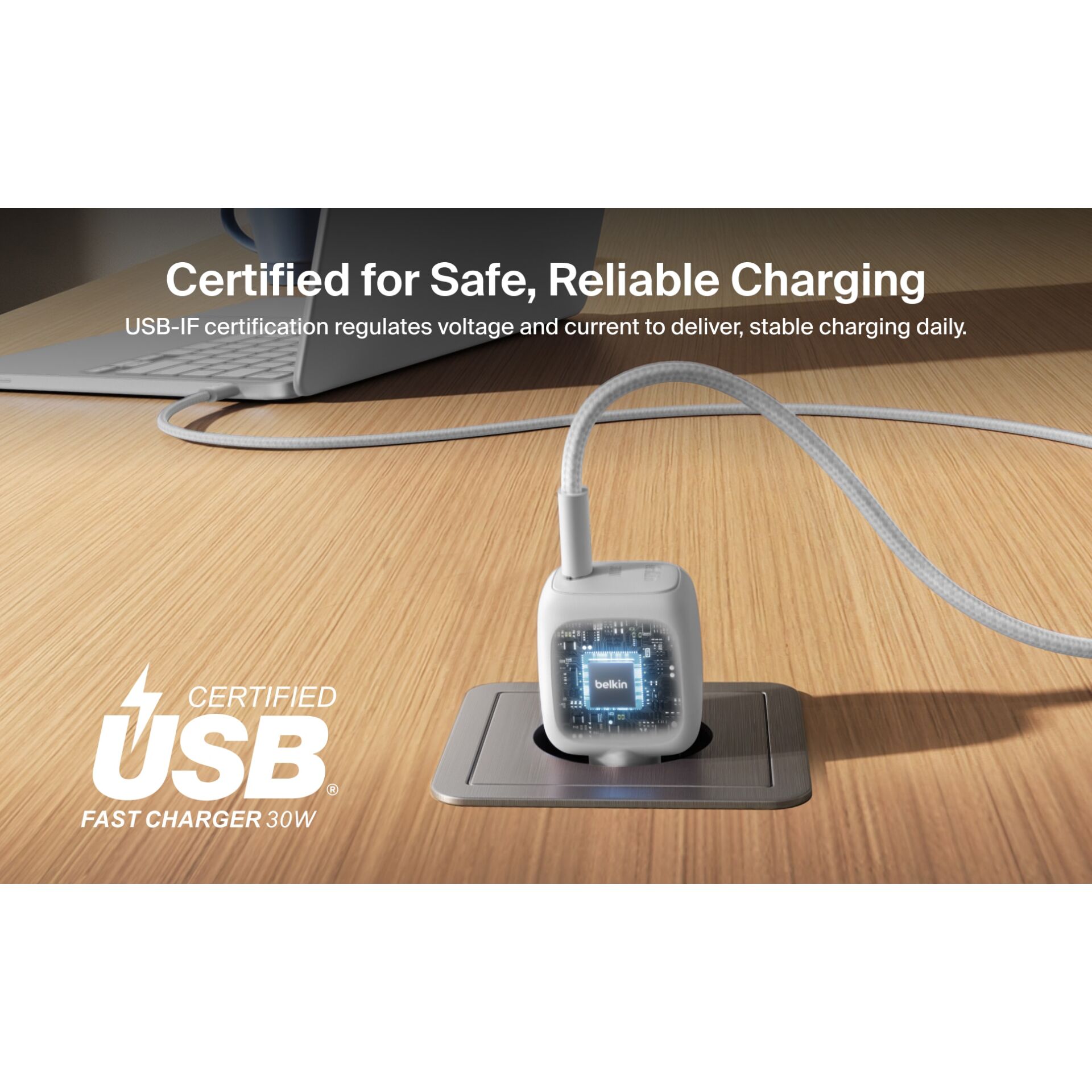 USB-C, Schnellladung, 30W, Induktives Schnellladen, Belkin