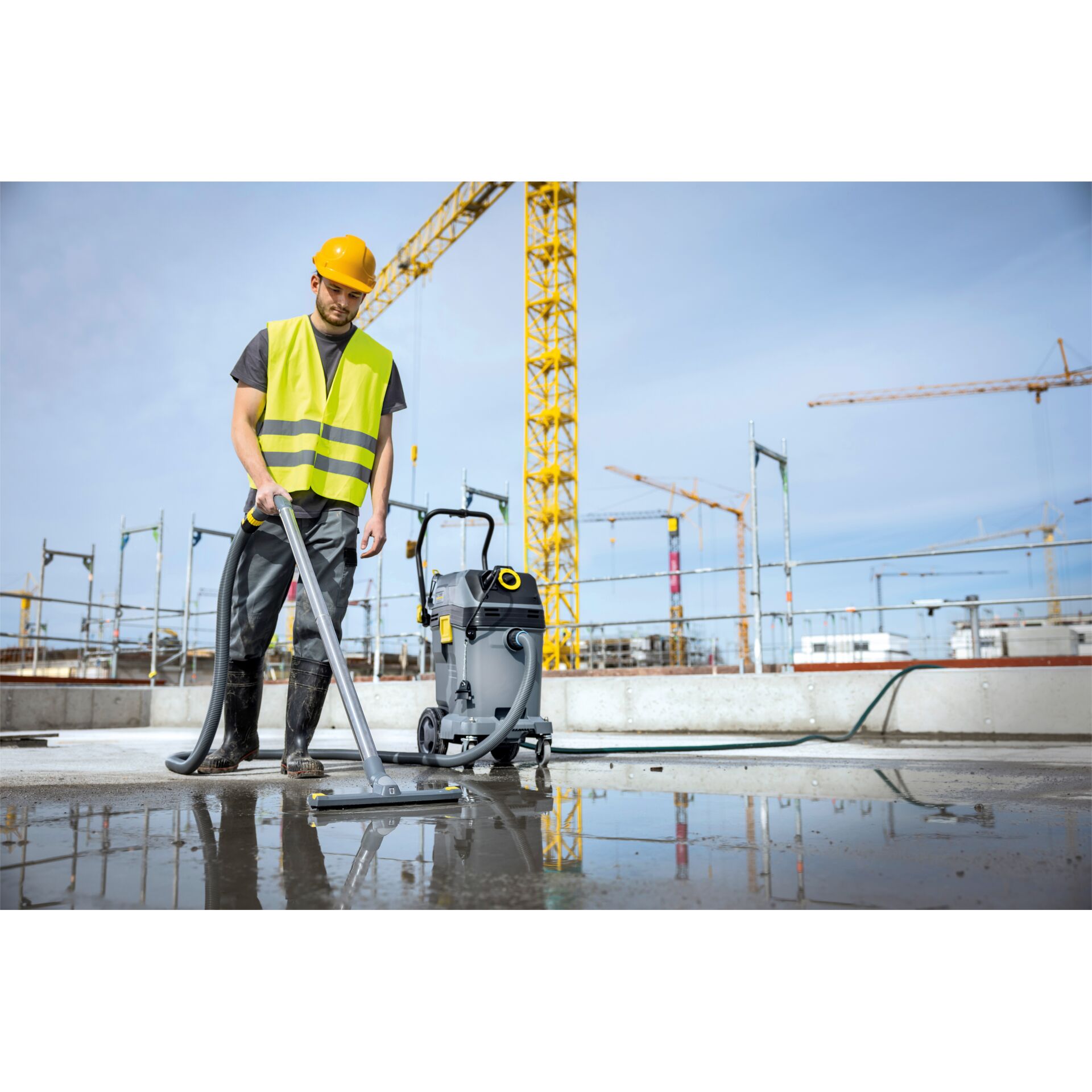 Person, Arbeiter, Schuh, Baukran, Helm