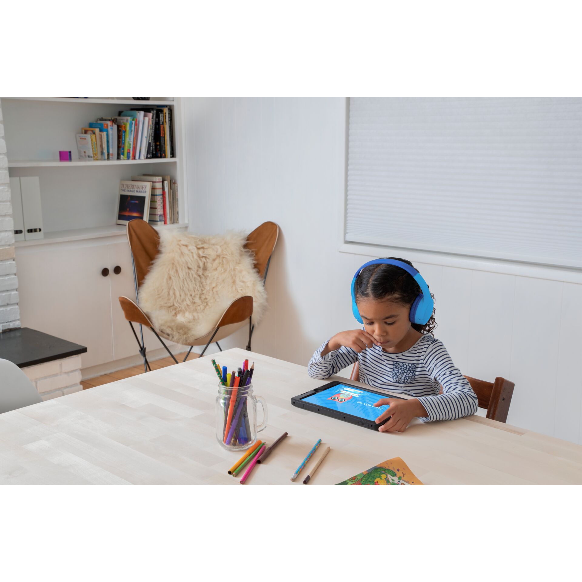 Computer, Stift, Kind, Mädchen, Person