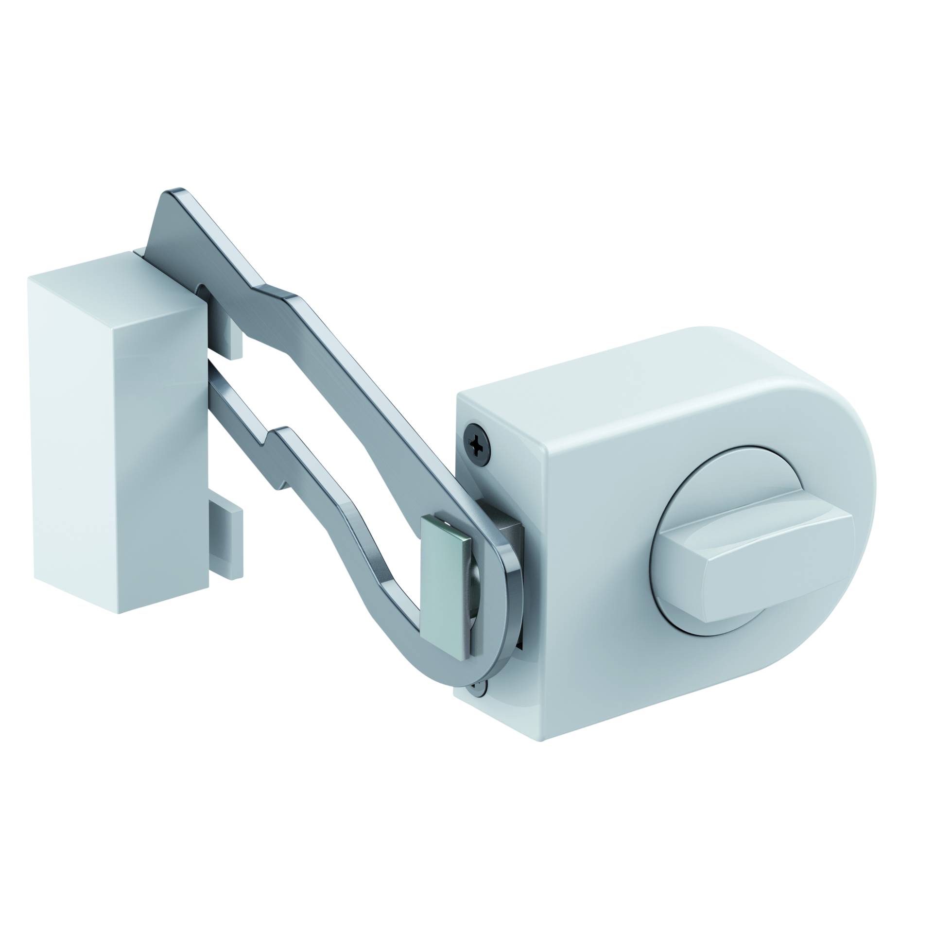 Olympia Türzusatzschloss mit  Sperrbügel RS 50 R weiß