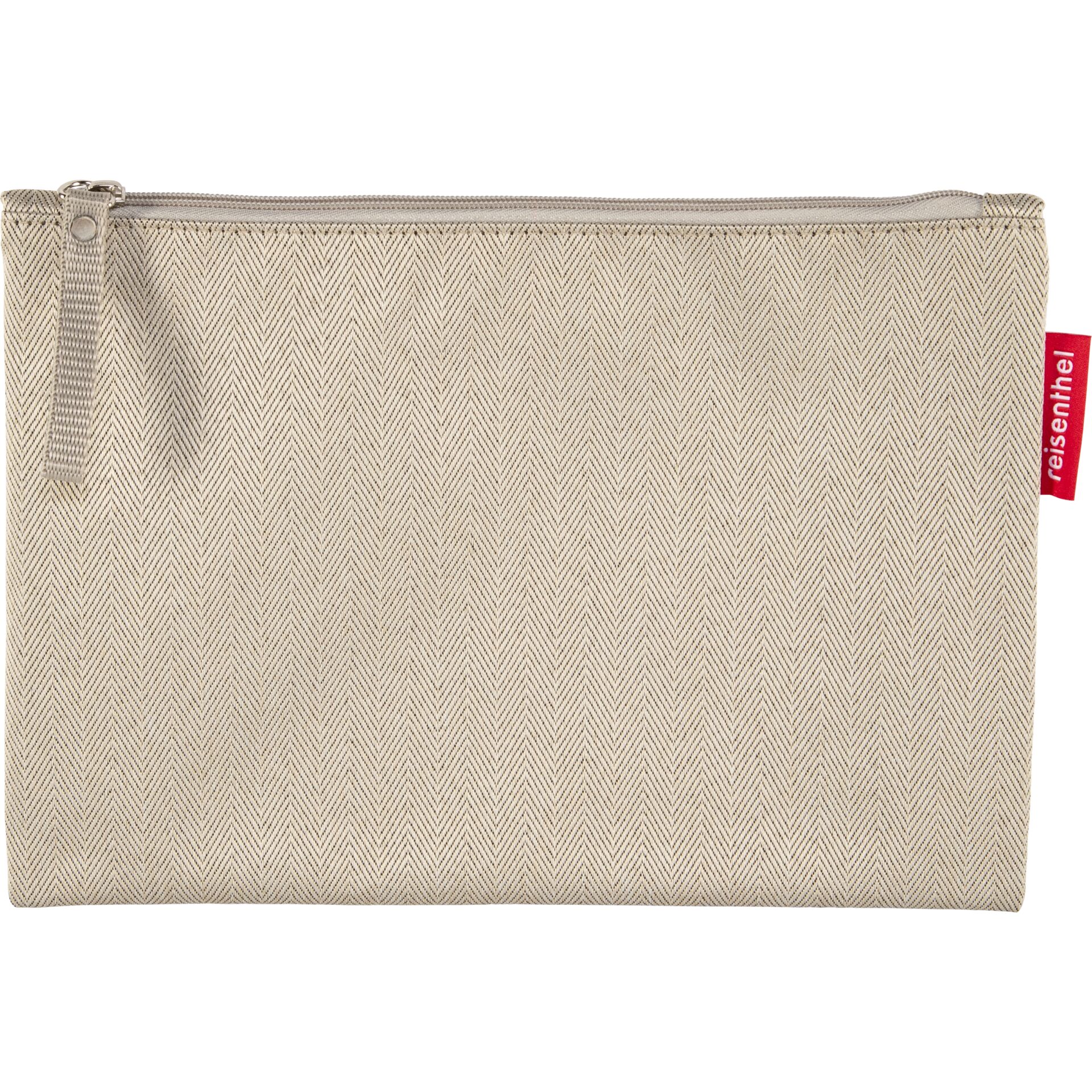clutch, pouch, beige, pattern, zip