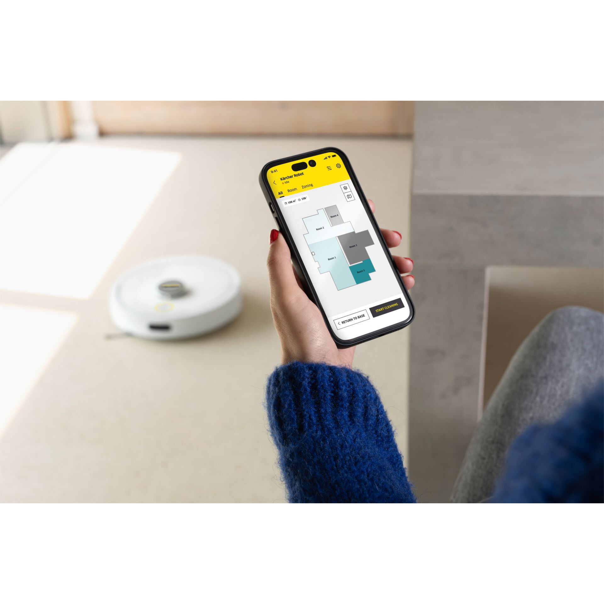 Roboterstaubsauger, Smartphone-App, Grundriss','室内清扫?, Roboter, Raumplan, Smartphone, Appsteuerung, Staubroboter