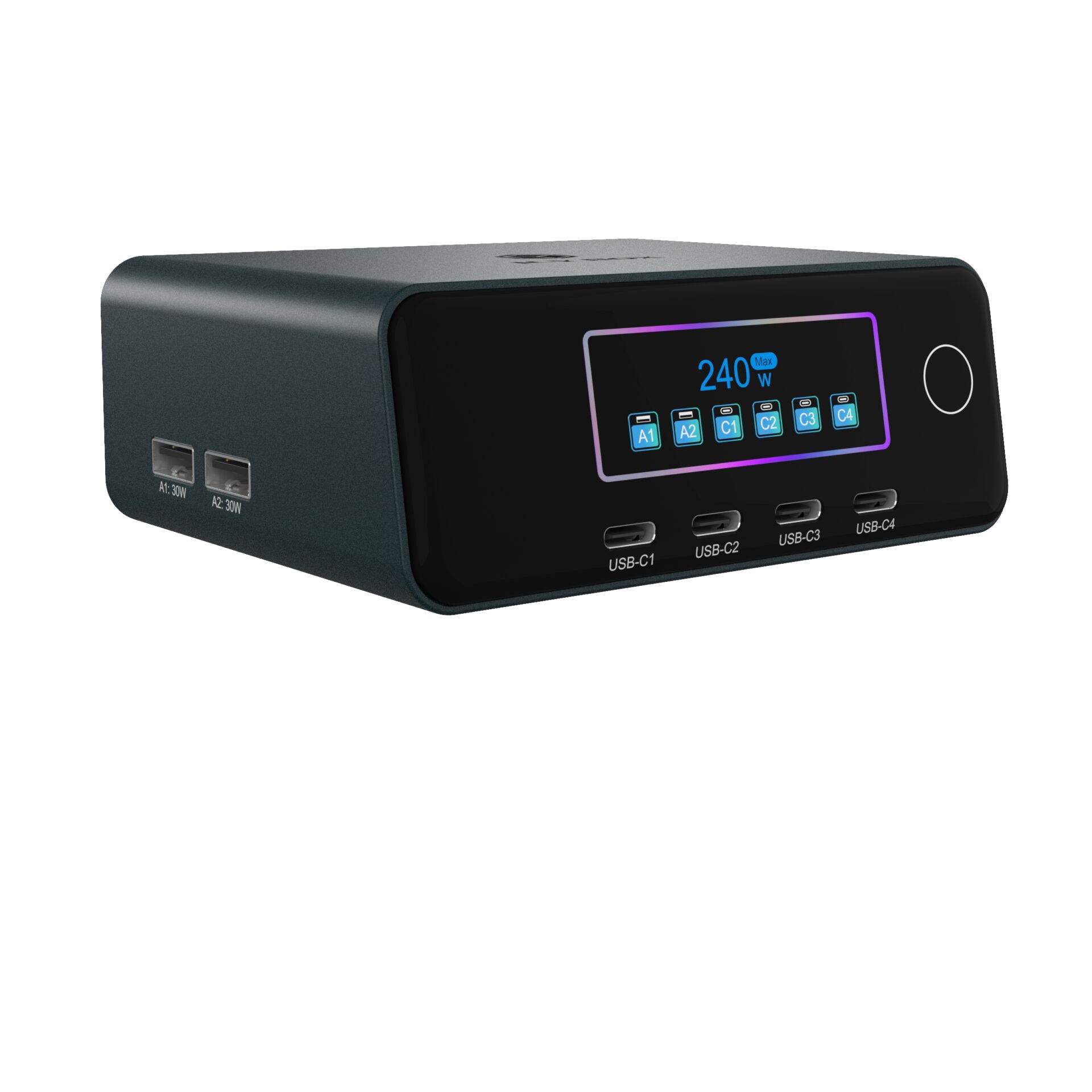 Powerbank, USB-Ladegerät, Drahtlose Anzeige, Digitale Anzeige, Mehrfach USB-C
