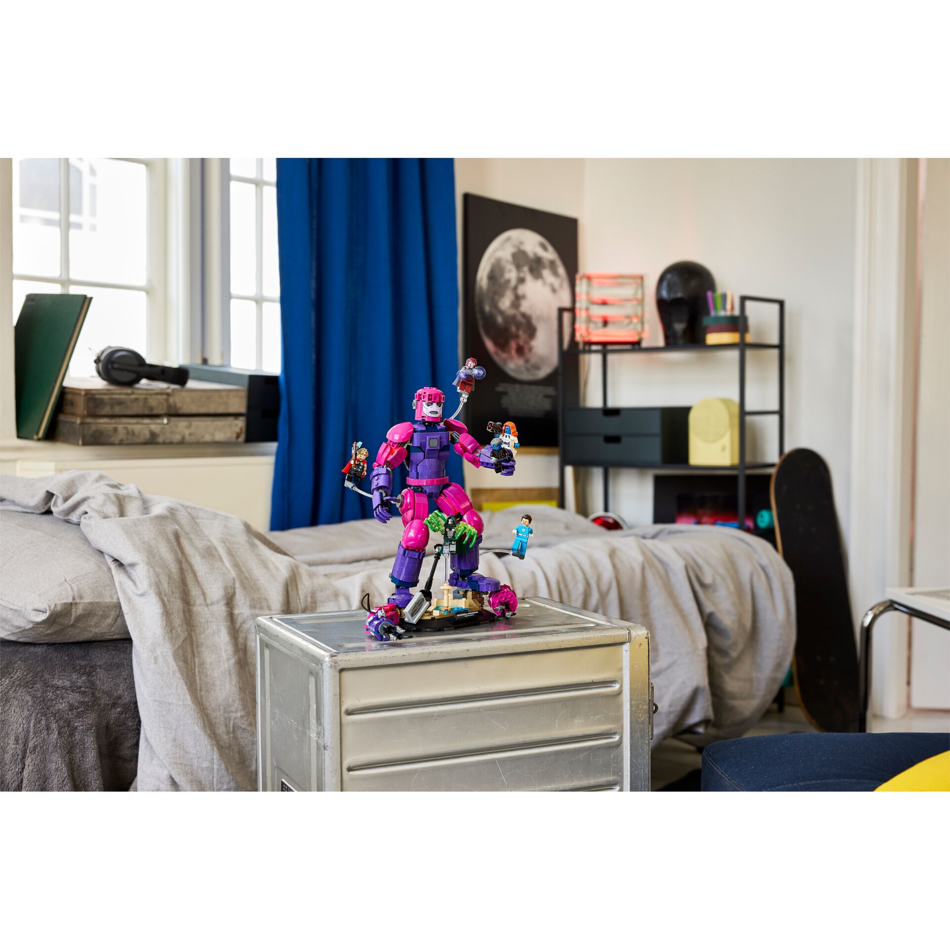 Lego-Figur, Actionfigur, Pinklila, Roboter, Schlafzimmer-Deko