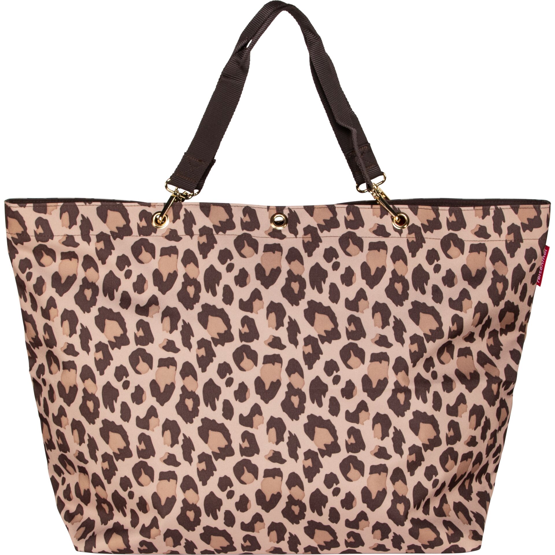 Tasche, Leopardenprint, Tote, Stofftasche, Henkeltasche