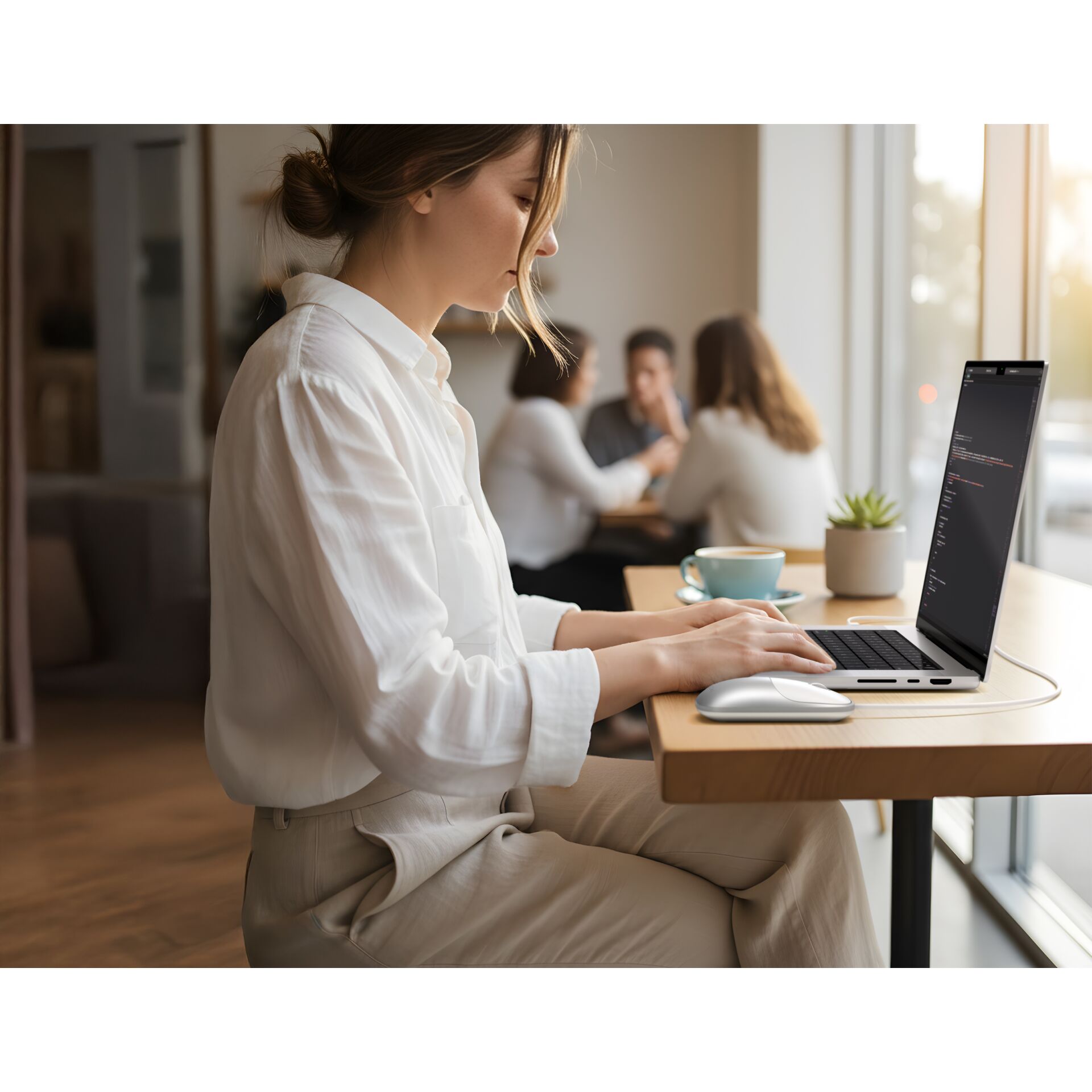 Laptop, Laptop-Arbeitsplatz, Silber, Hochauflösend, Arbeitsumgebung