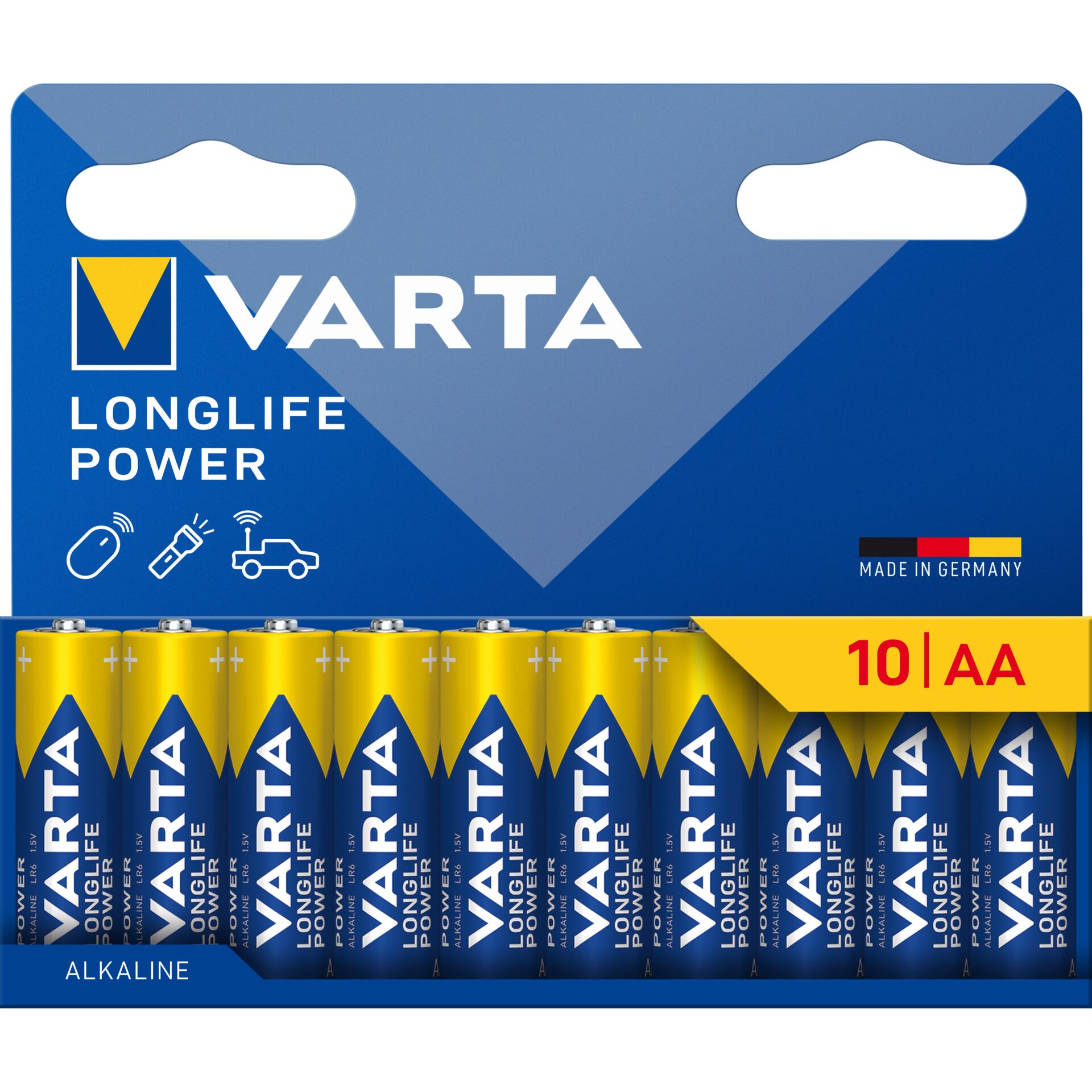 1x10 Varta Longlife Power Mignon  AA LR 6              04906121761