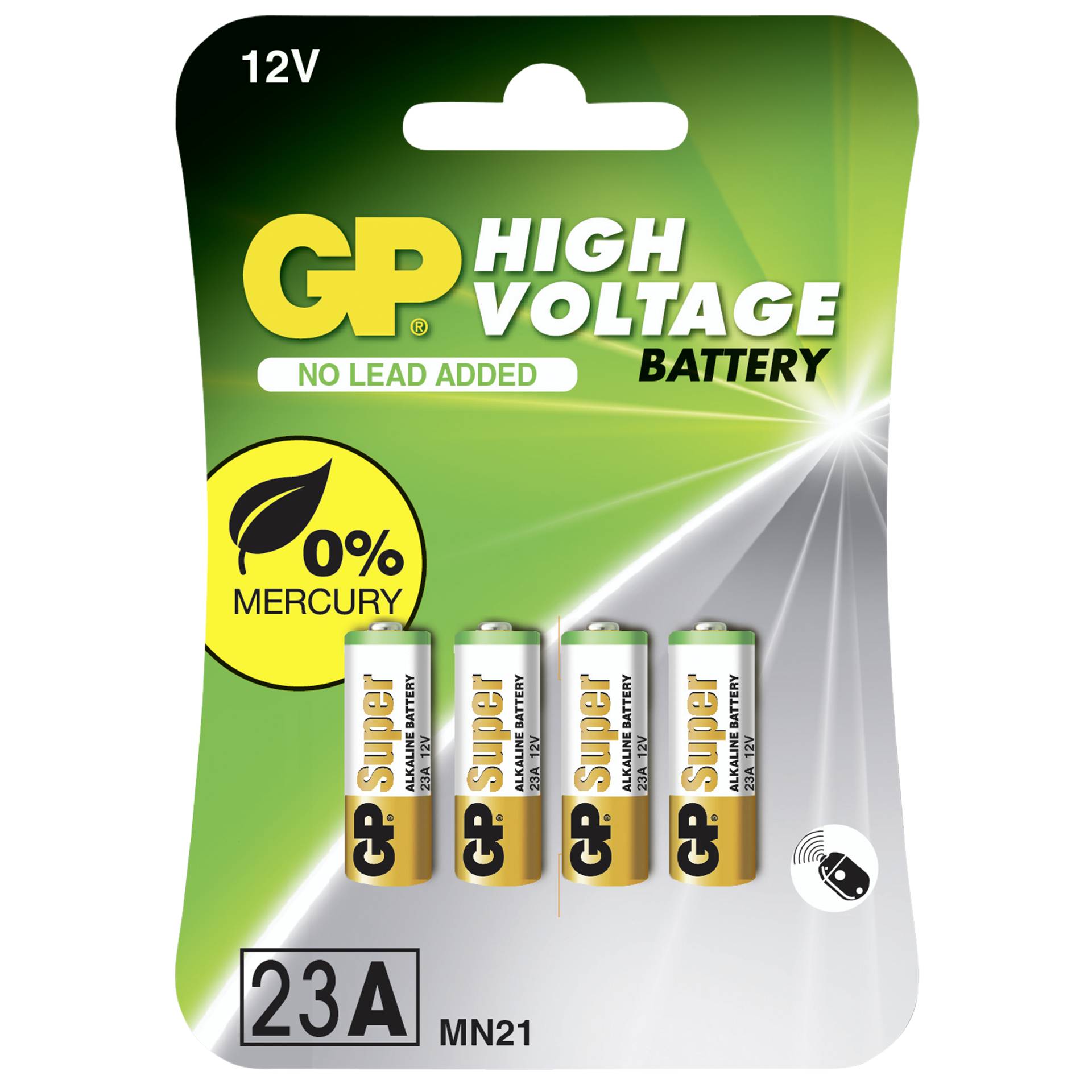 1x4 GP Alkaline 23A / MN21  4 Stück 12V Batterien