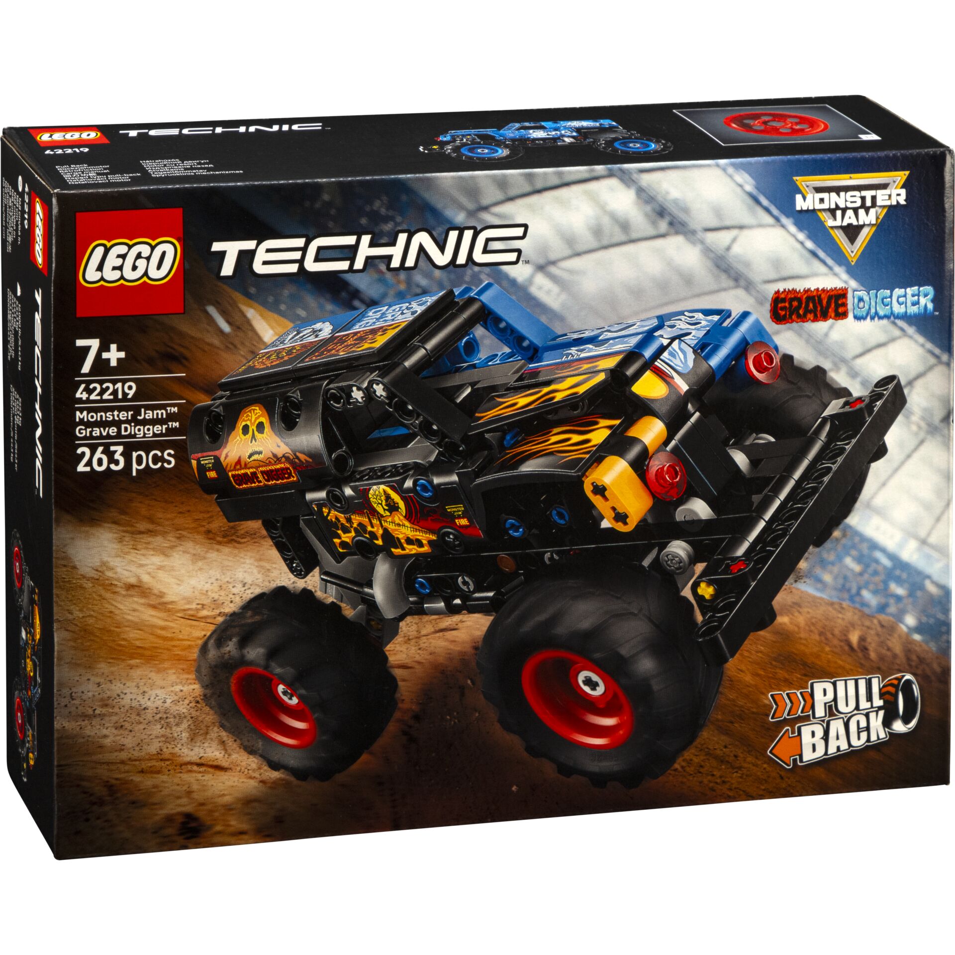 Lego Technic, Monster Jam Grave Digger, Off-road Truck, Große Räder, 263 Teile