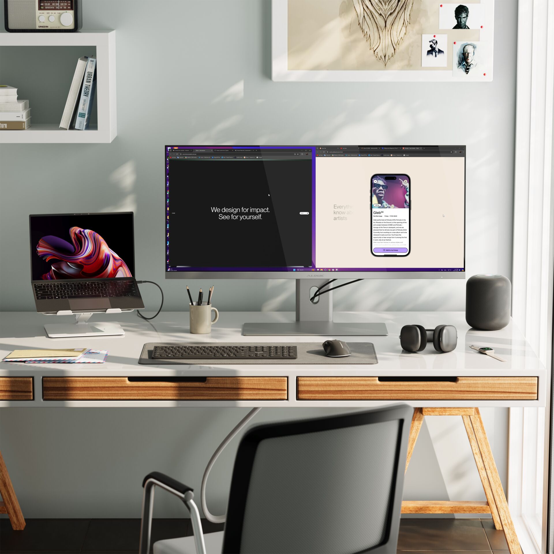 Moebel, Tabelle, Schreibtisch, Computer, Computer-Tastatur