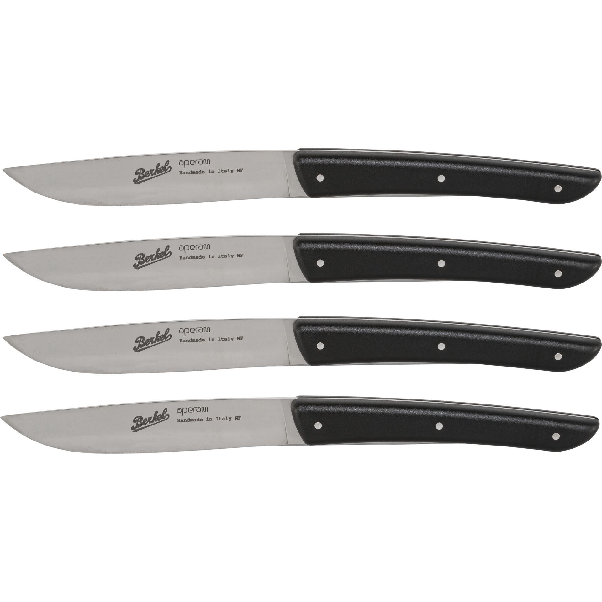 Berkel Steakmesser-Set 4-tlg. Color nero Besteck, Klinge, Waffe, Messer, Dolch