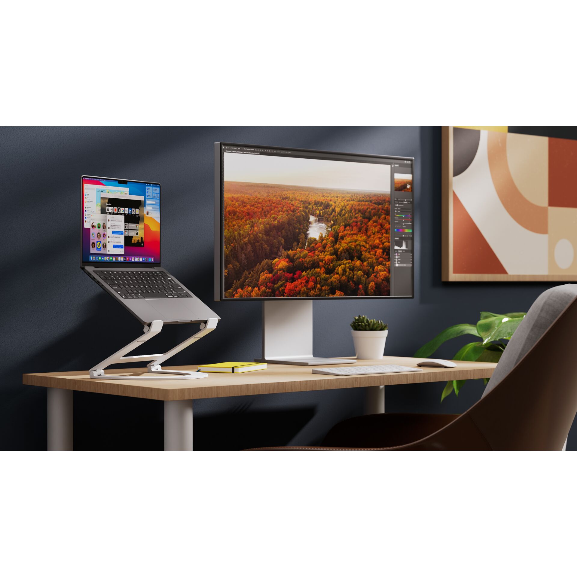 Tabelle, Schreibtisch, Überwachen, Bildschirm, Pc