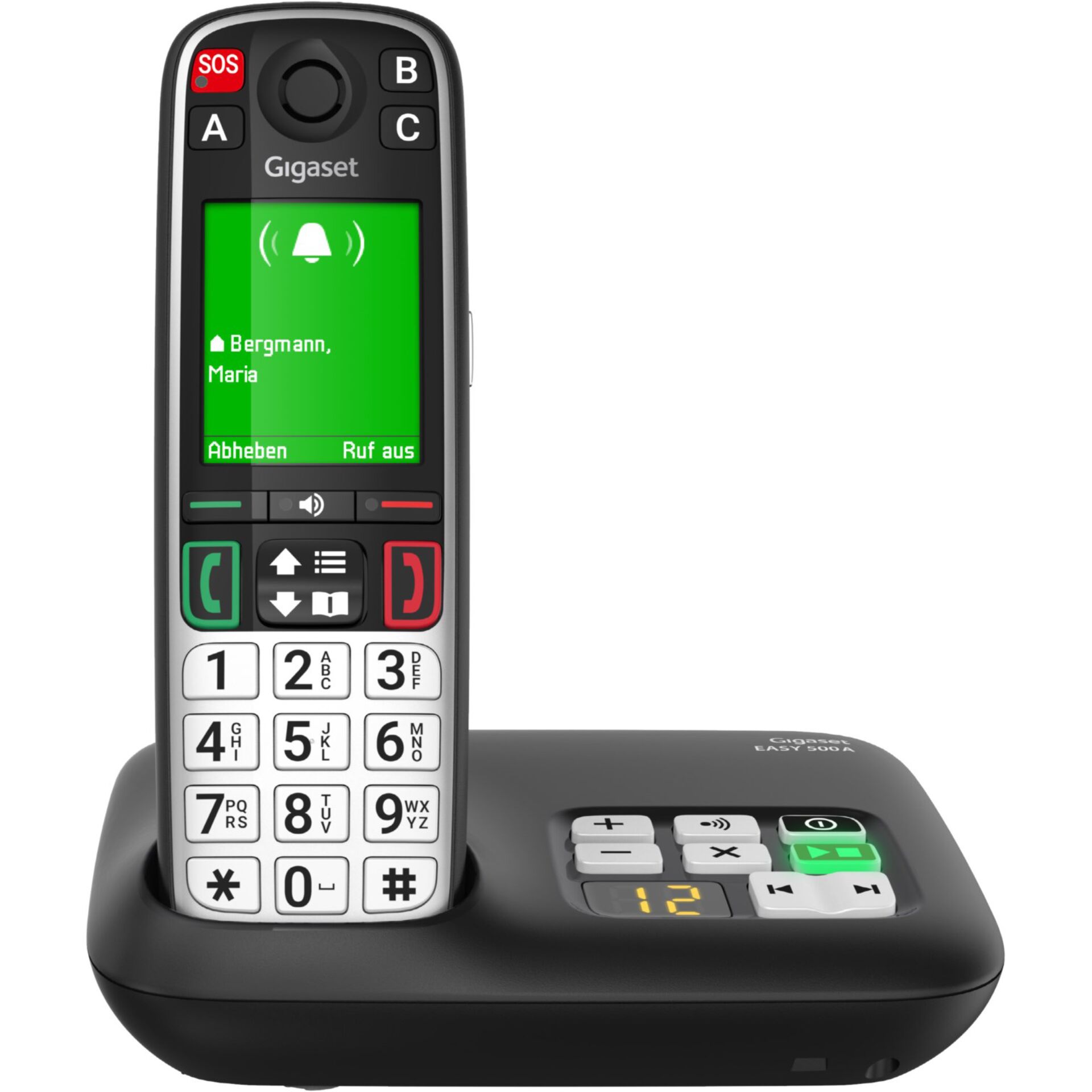 DECTelefon, Funktelefon, Anrufliste, Basisstation, Displaygrün