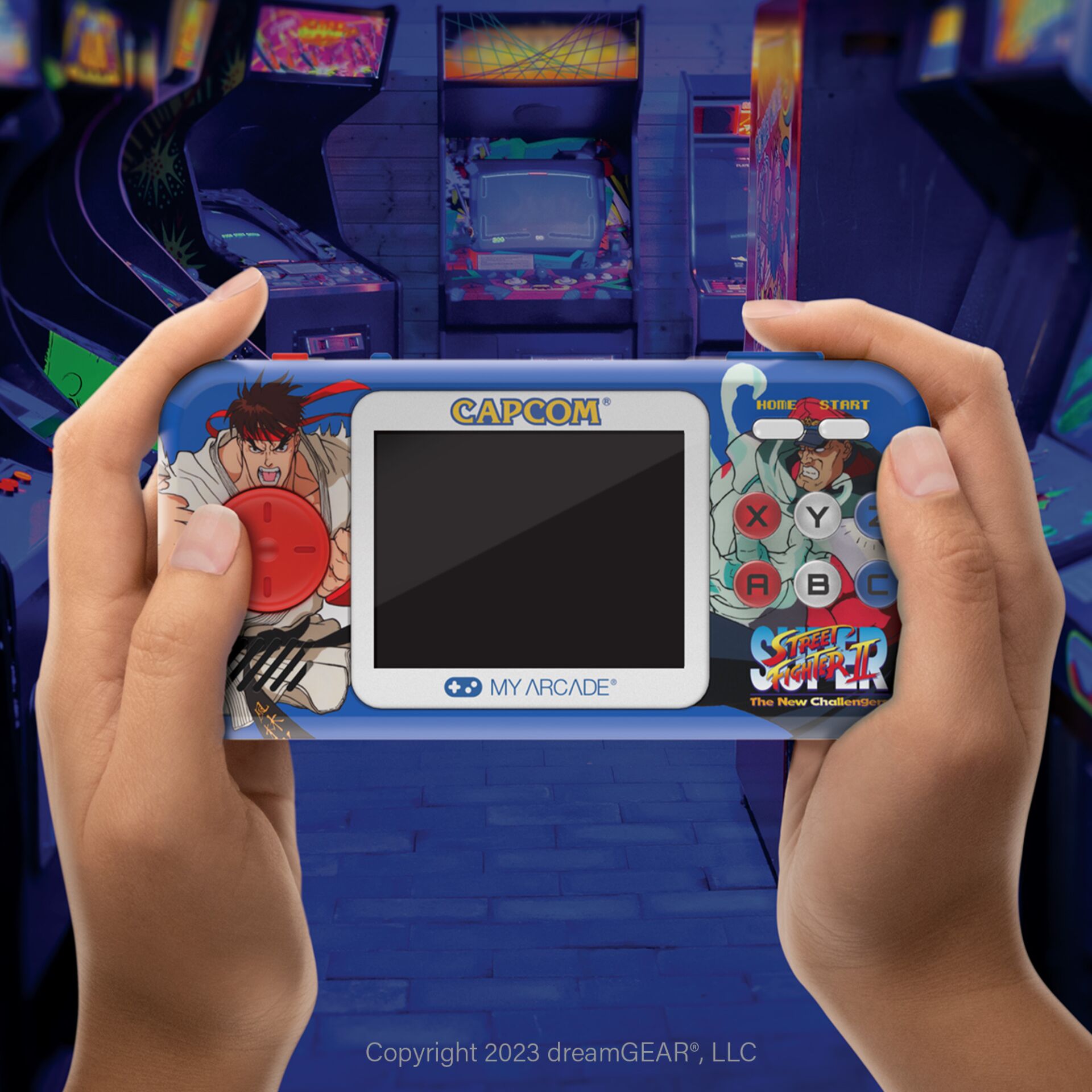 handheldes Spielekonsole, tragbare Arcade, Capcom Stil, Retro-Spiel, Kinder-Handheld