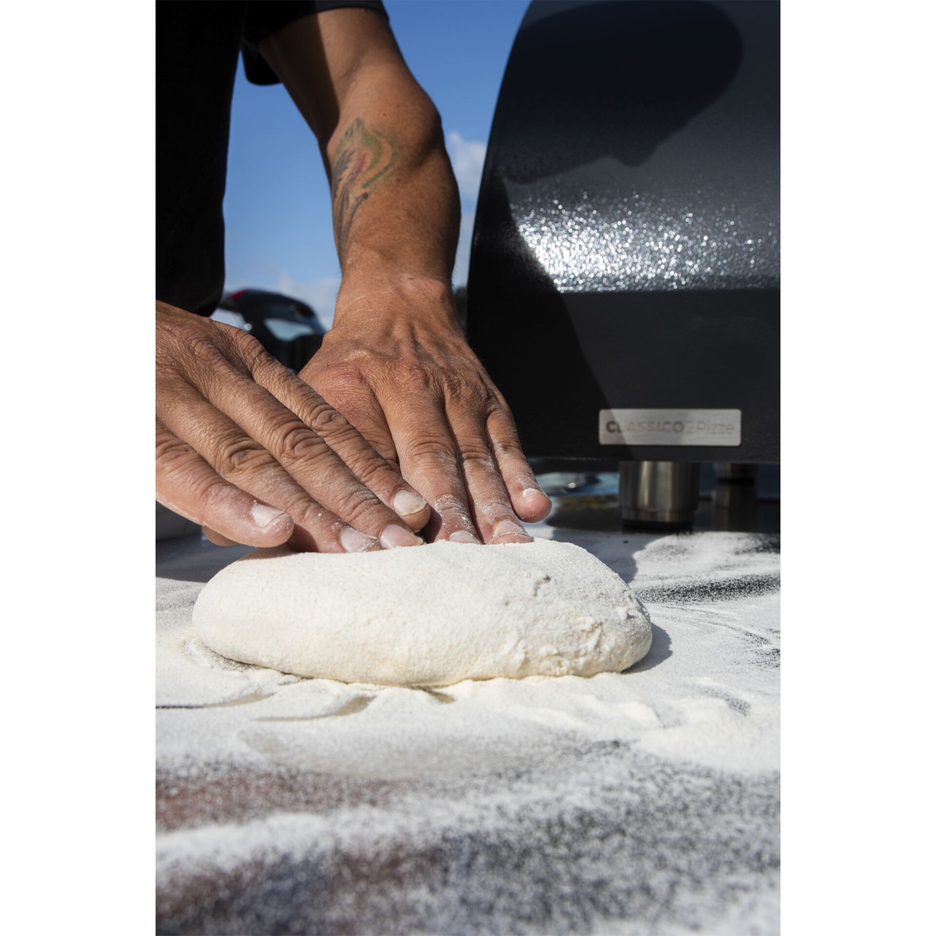 Kochen, Teig kneten, Erwachsener, Mann, Person