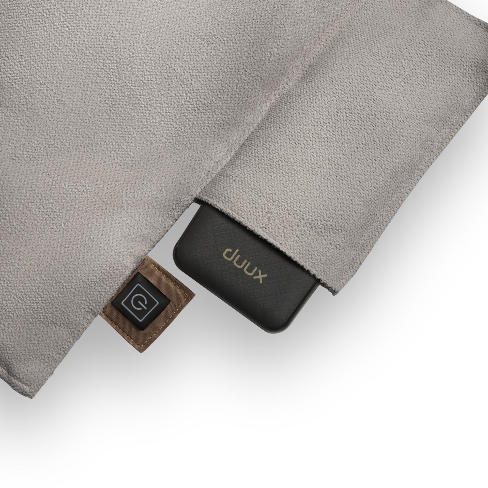 Kuschelsweatshirt, Berührungsvoller Stoff, Nappaleder-Detail, Gadget-Taschend, Schwarzgrau