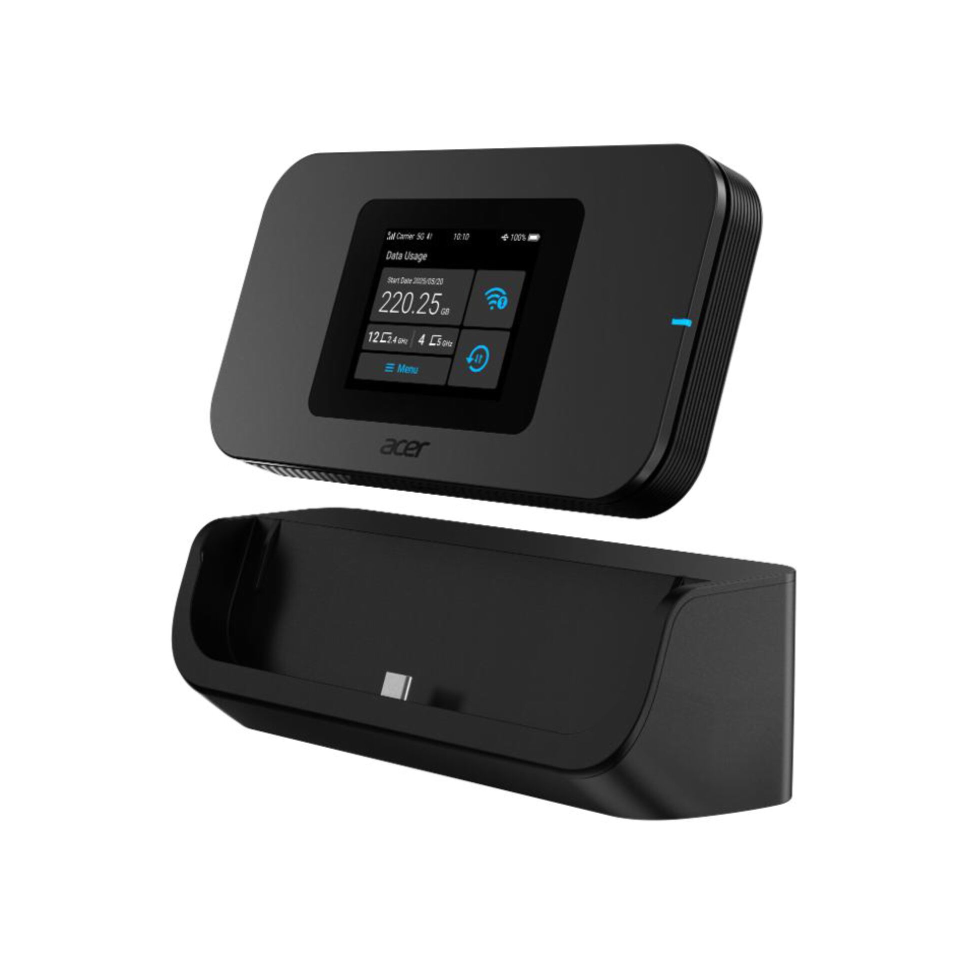 Router, Modem, WLAN, Berührungsscreen, Ladehalterung