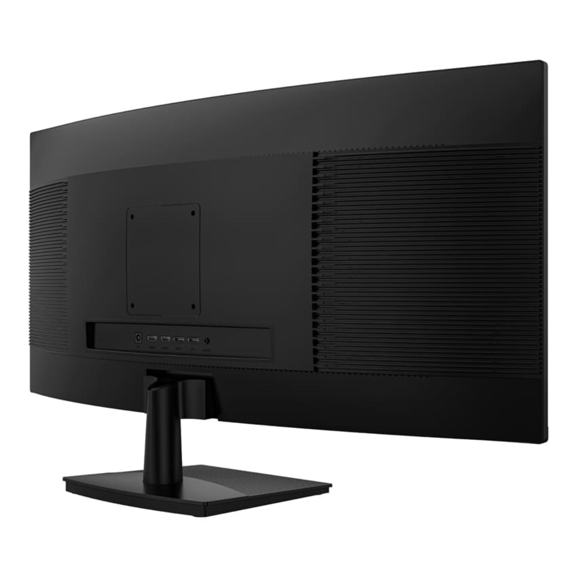 Monitor, Schwarz, Rückseite, Anschlüsse, Ständer