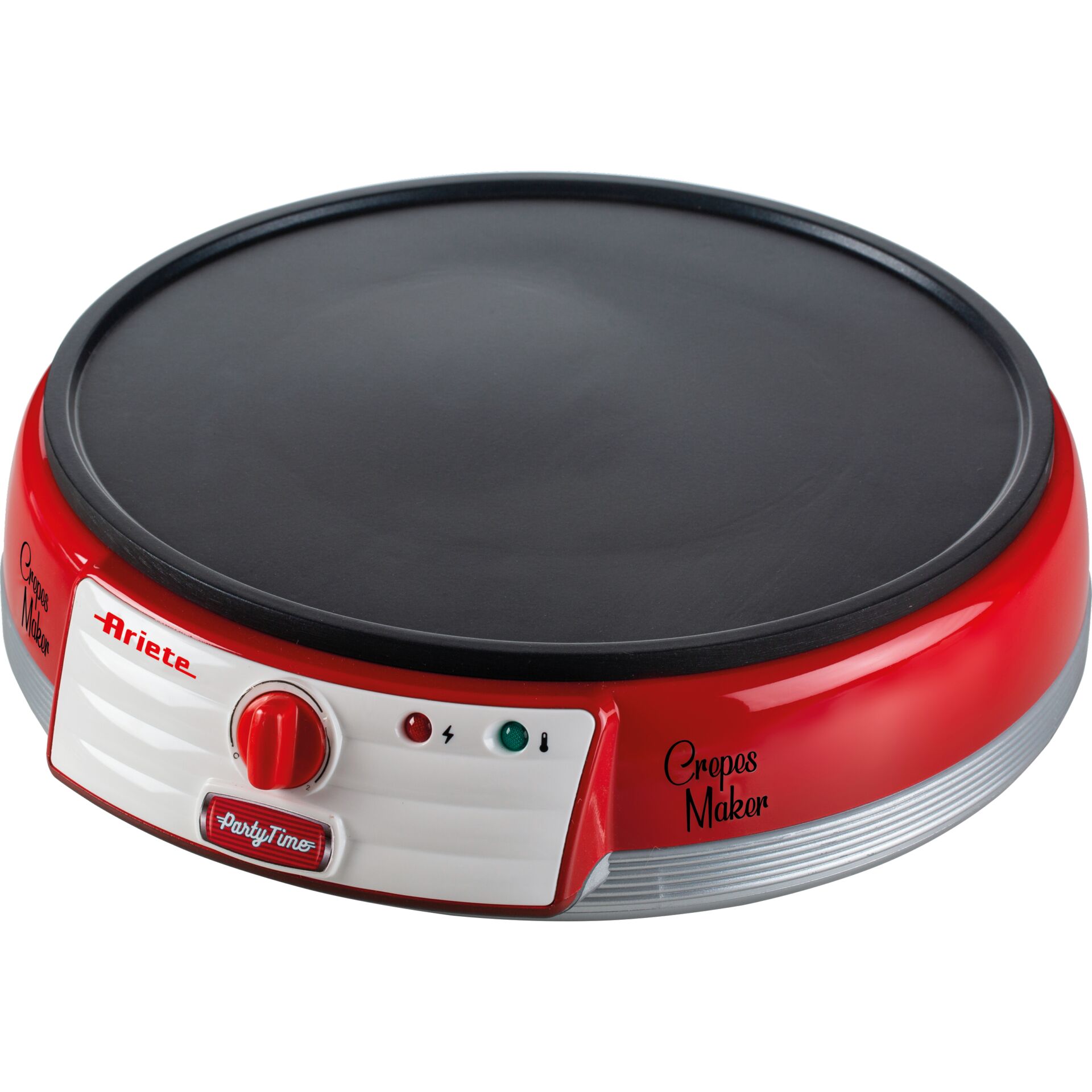 Elektrischer Crepes Maker, Crepes Maker, Pfannenplatte, Rot, Küchengerät