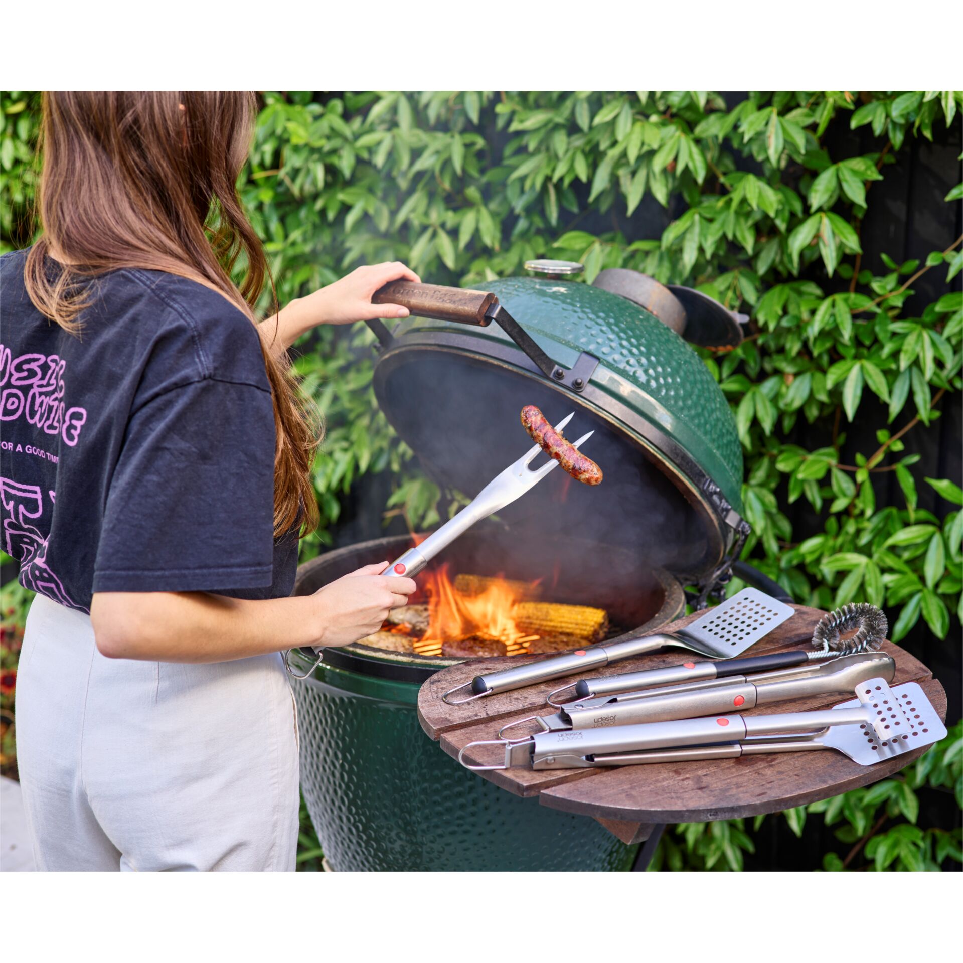 Bbq, Kochen, Essen, Grillen, Person