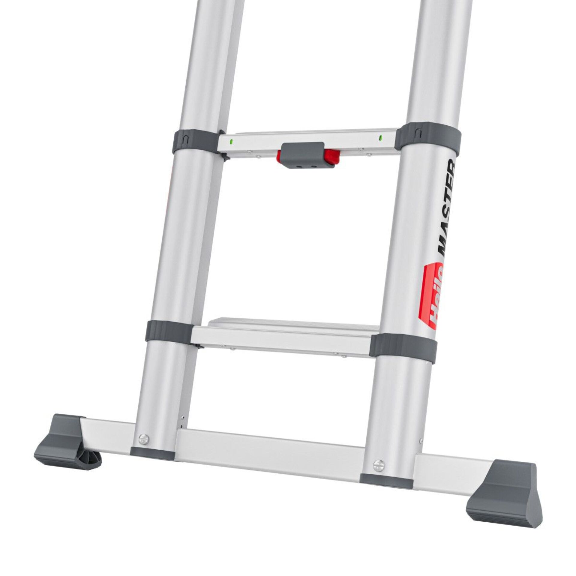 Teleskopstativ, Leiter, Aluminium, Stabil, Gummienden