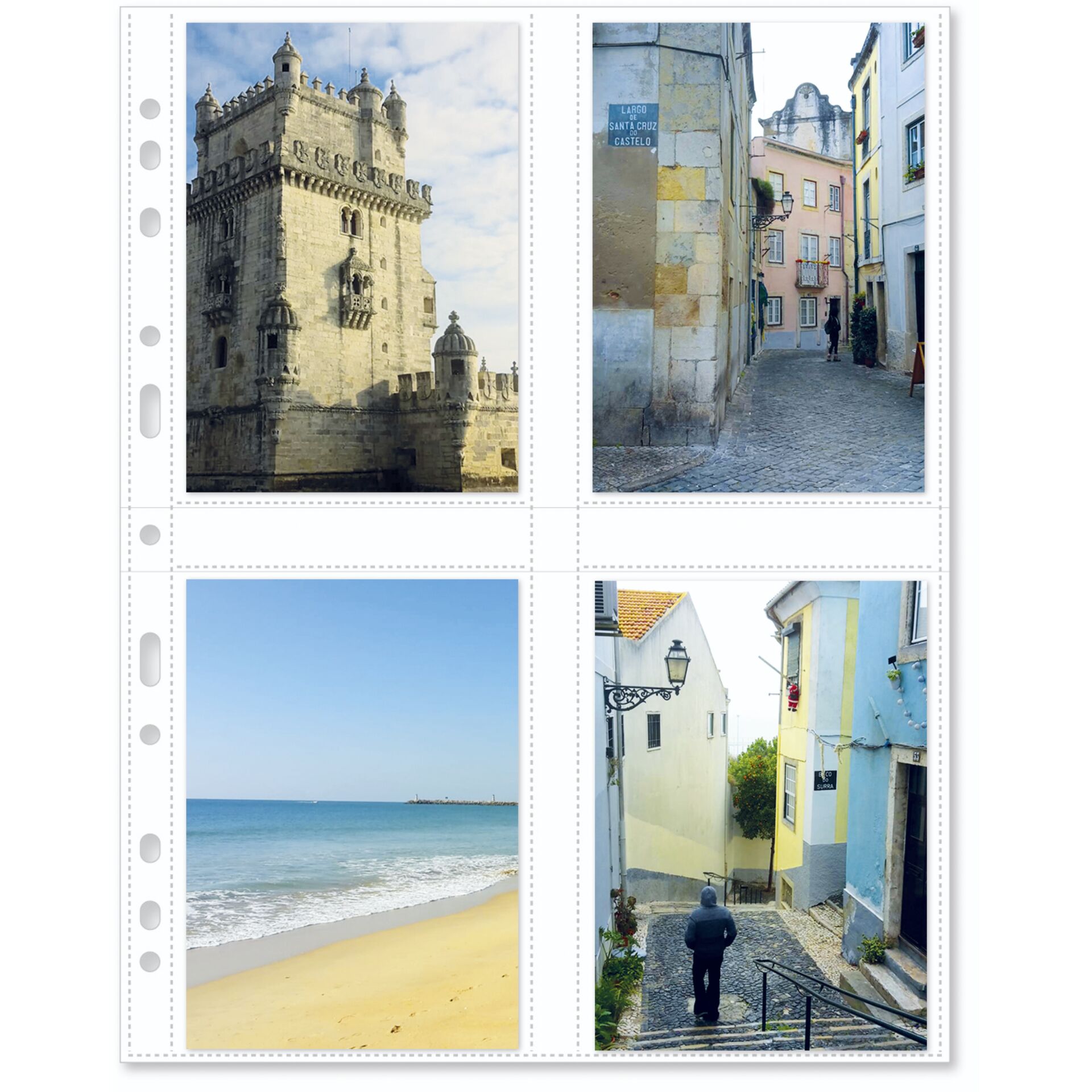 Collage, Stadt, Straße, Gebäude