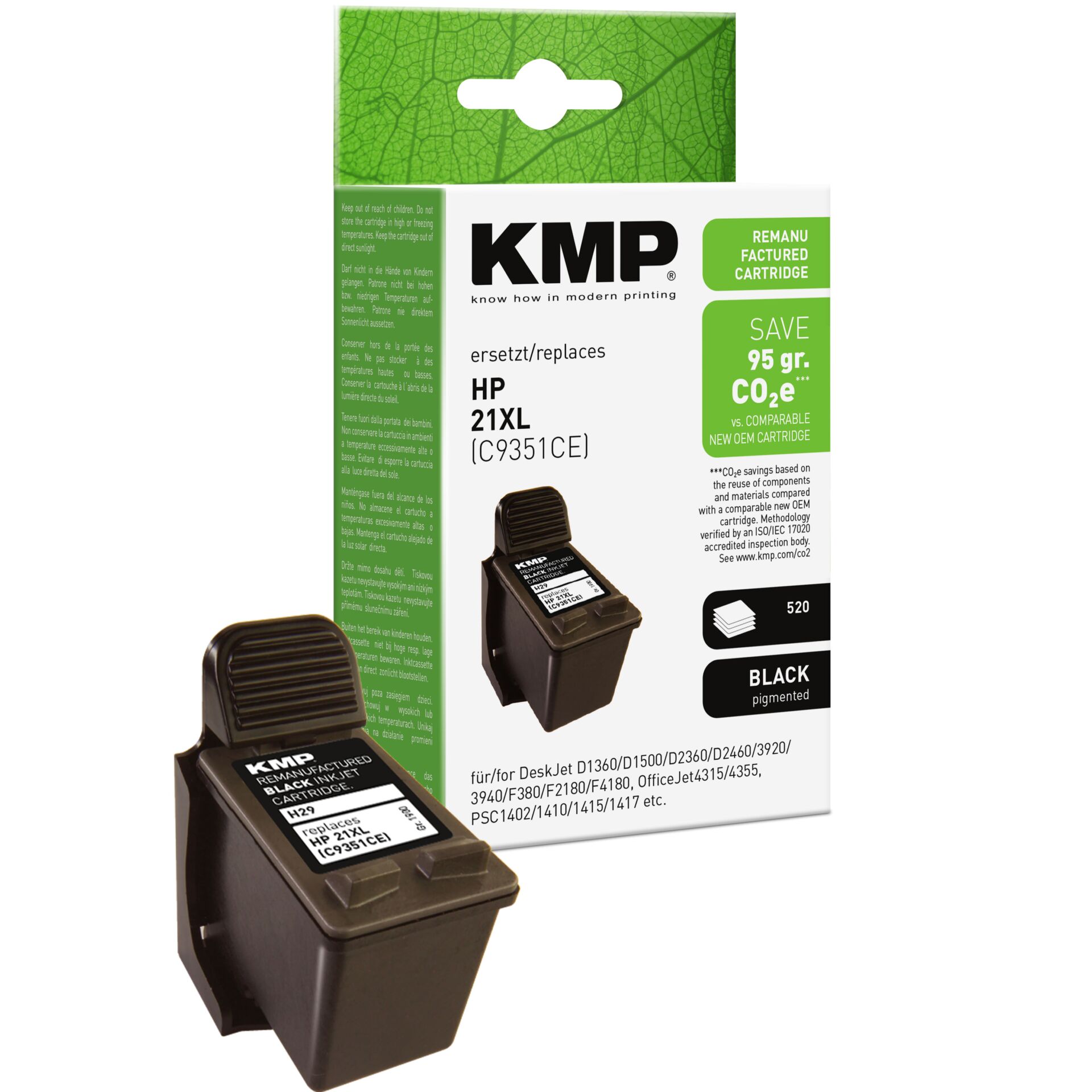Adapter, Elektronik, QR Code, Tintenpatrone, HP Tintenpatrone, Druckerpatrone, Schwarz, CO2-e Save