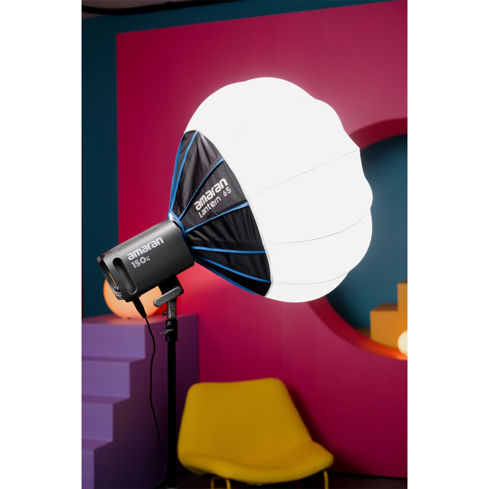 Fotografie-Softbox, Laternen-Softbox, Studioblitz, weiß, schwarz-blau