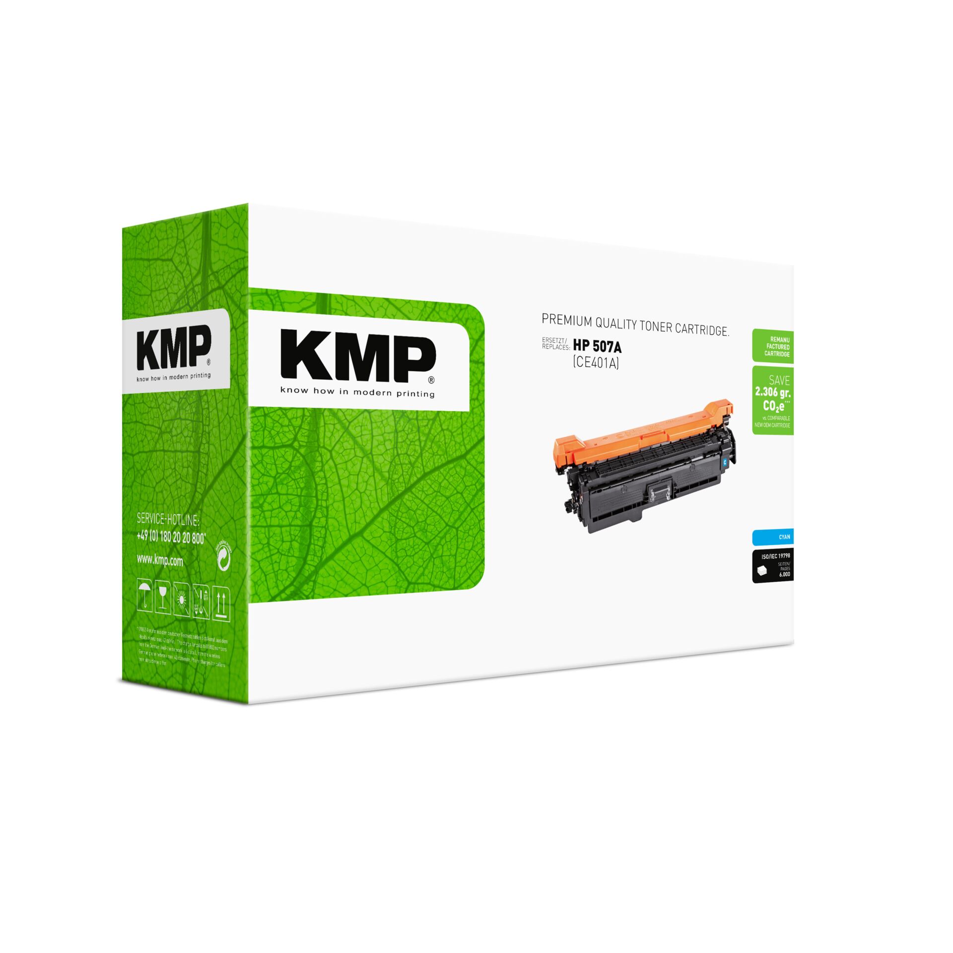 Feuerwaffe, Waffe, Werbung, Visitenkarte, Text, Tonerpatrone, HP 507A, Toner Cyan, grüne Verpackung, Druckerzubehör