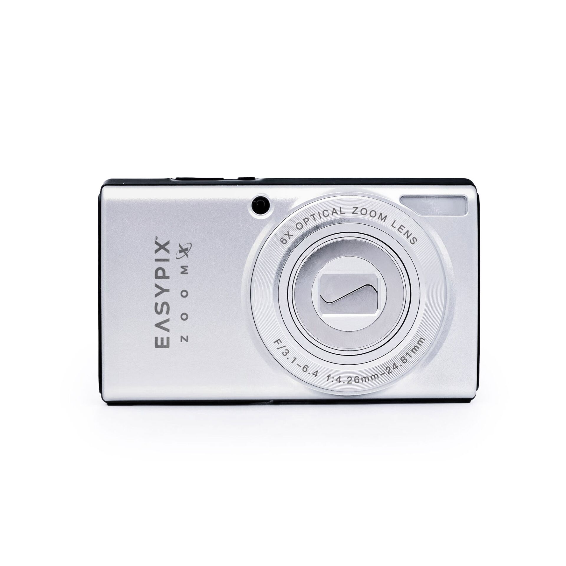 kompakte kamera, silber, digitale kamera, objektiv, optischer zoom